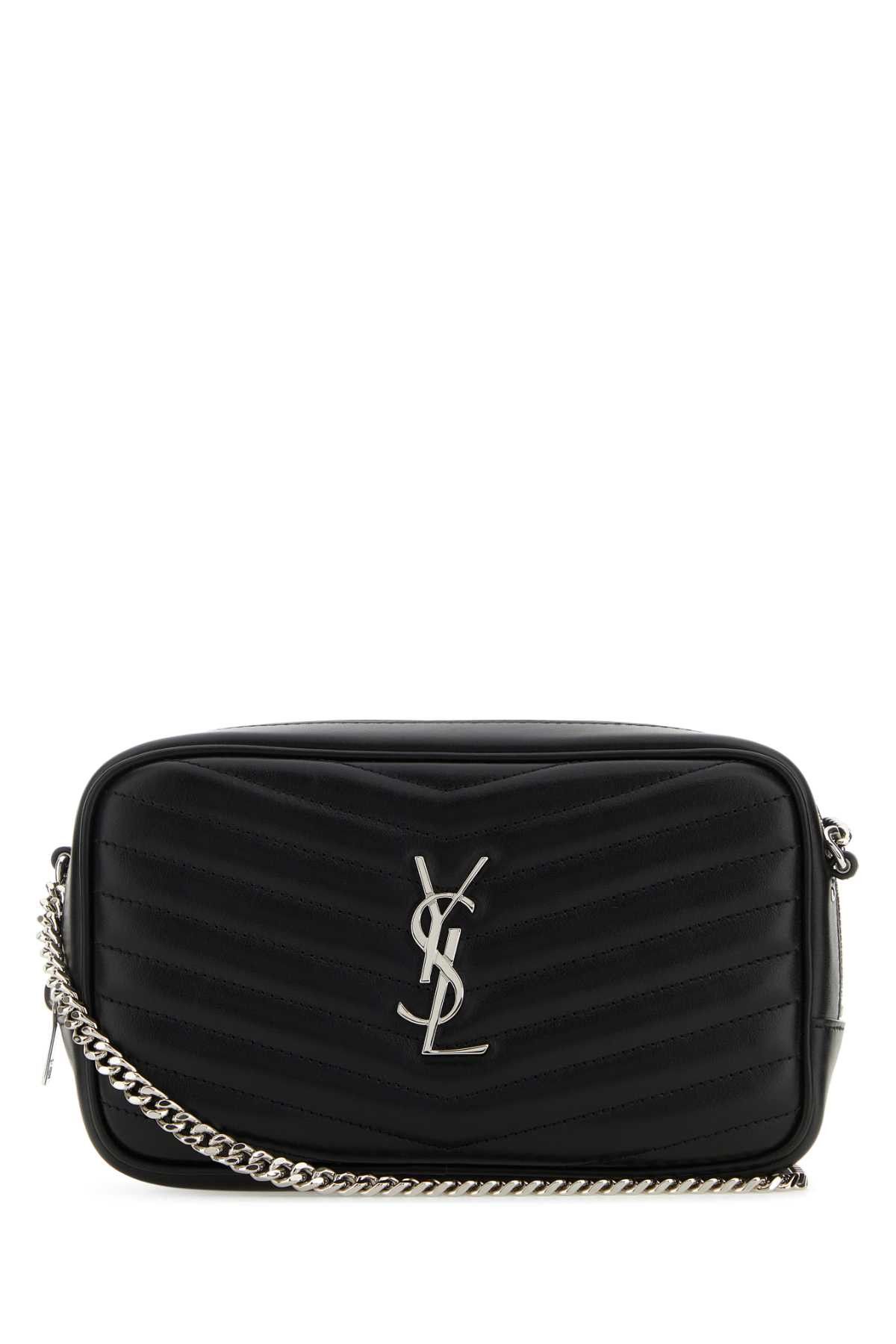 Saint Laurent Paris Black Leather Mini Lou Crossbody Bag Grailed
