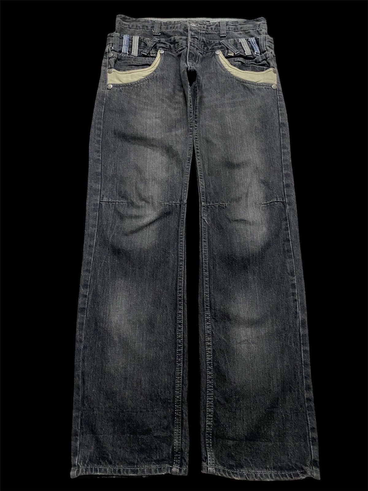 Hysteric Glamour Dominate Handcrafted Jeans Double Waist Stone Washed Style Size US 30 / EU 46 - 1 Thumbnail