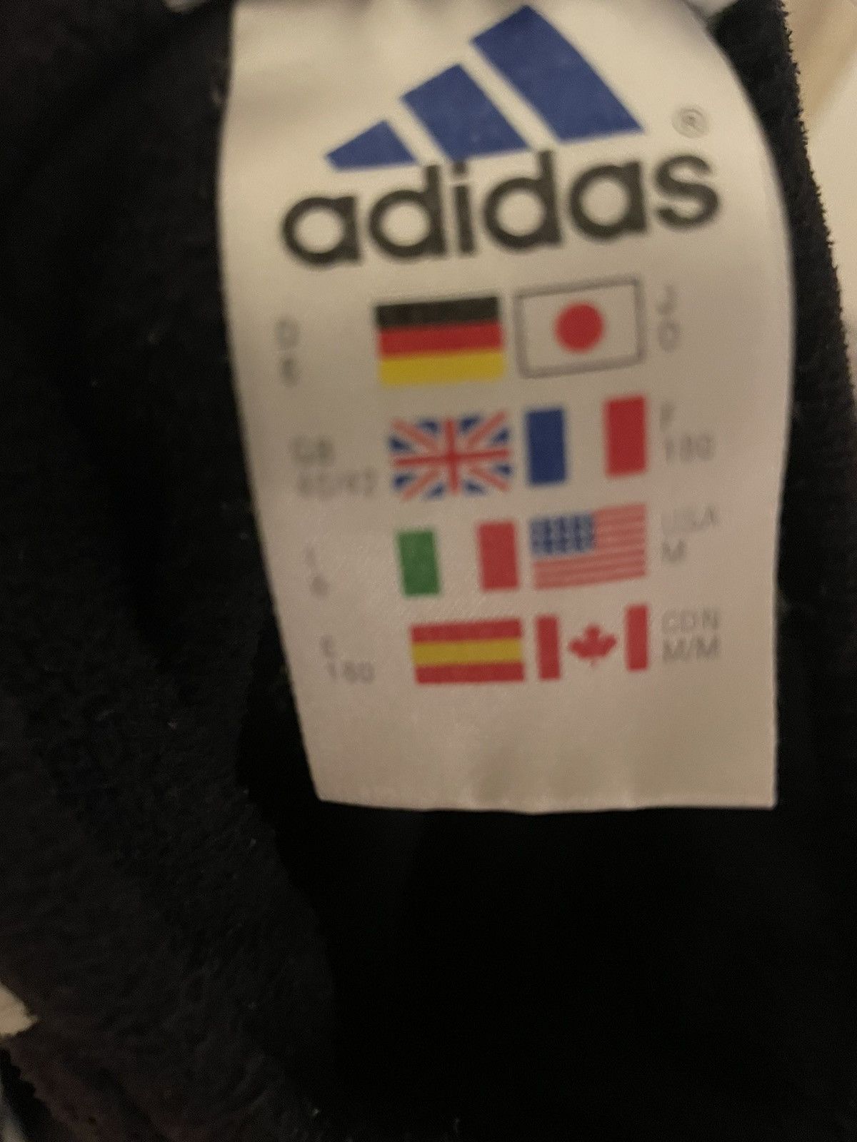 Adidas Adidas Vintage Quarter Zip Black Pullover Fleece Size US L / EU 52-54 / 3 - 3 Thumbnail