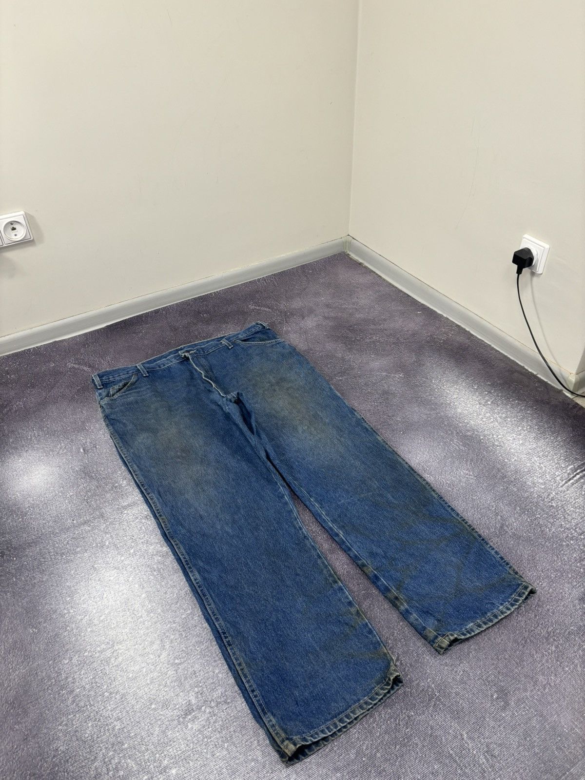Dickies Vintage Dickies Work Blue Denim USA Hype Baggy Jeans Size US 42 / EU 58 - 9 Thumbnail