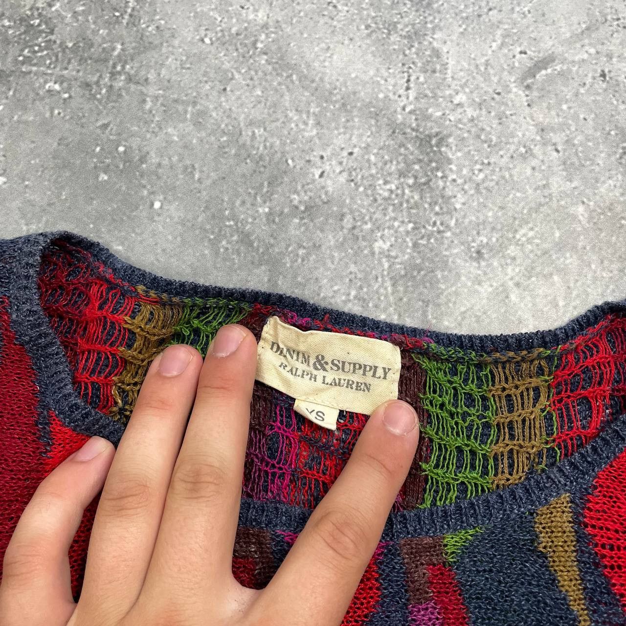 Denim & Supply Ralph Lauren Denim & Supply Ralph Lauren Aztec Pattern SS Sweater Women’s Size XS / US 0-2 / IT 36-38 - 2 Thumbnail