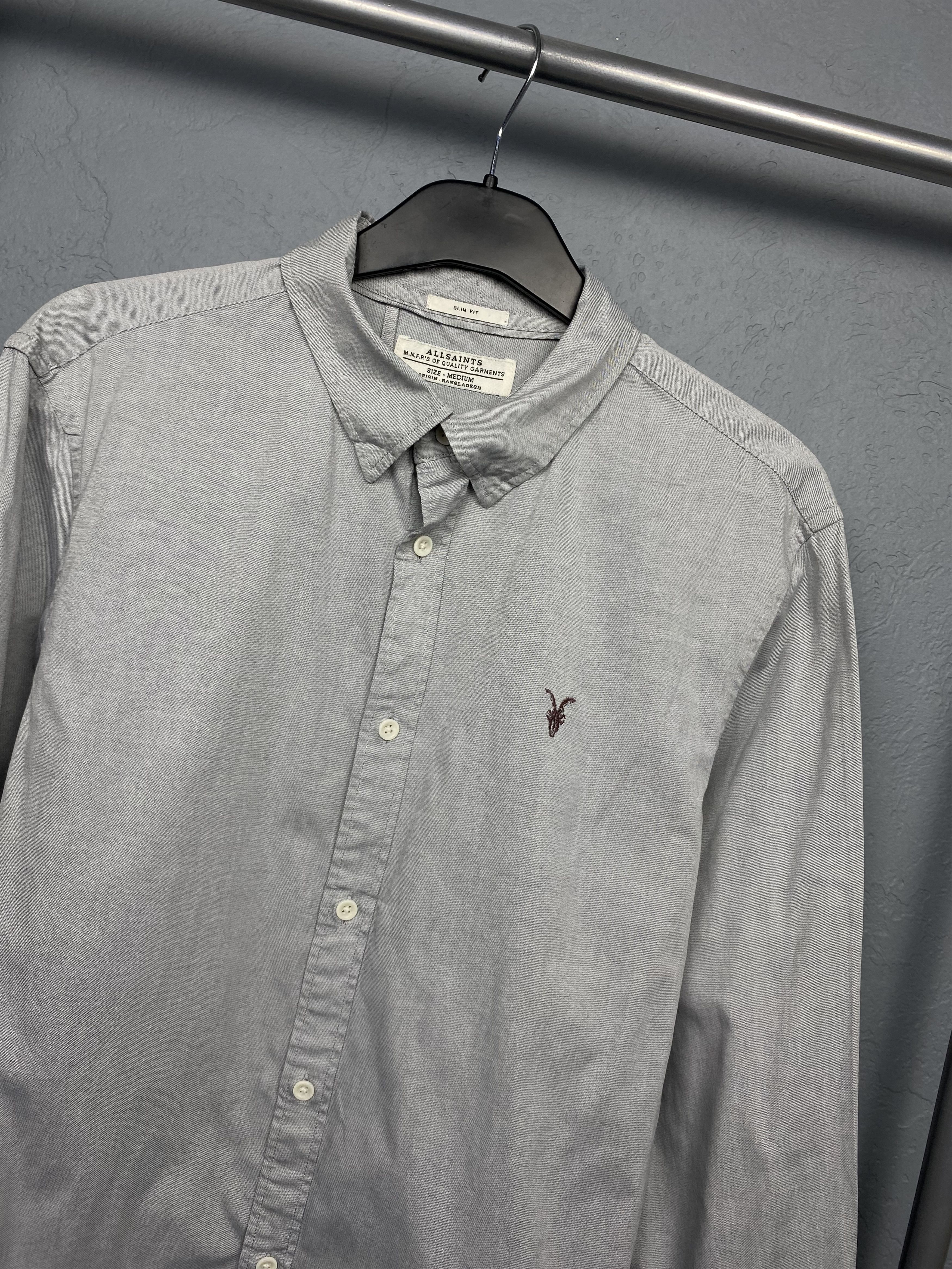 Allsaints × Vintage Allsaints Vintage Mens Redondo Long Sleeve Shirt Size US M / EU 48-50 / 2 - 2 Thumbnail