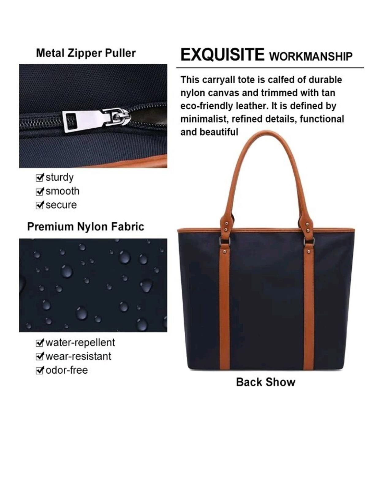 Other Tote bag for women 15 -17 Inch Laptop Light Wt. Shoulder Bag Size ONE SIZE - 2 Thumbnail