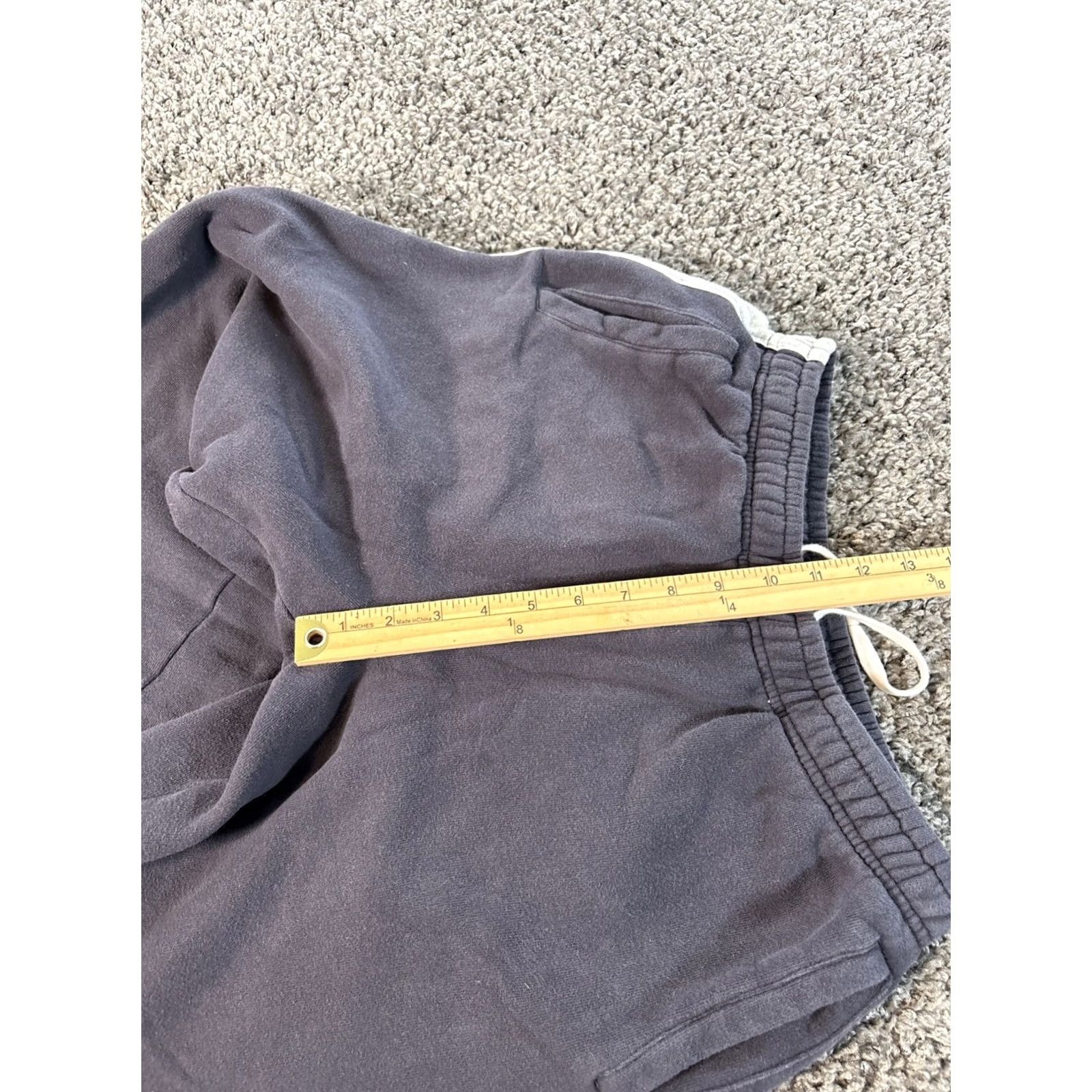 Brandy Melville Brandy Melville Sweatpants Womens One Size Wide-Leg Pull On Navy Blue Stripe Size 42" / US 20 - 5 Thumbnail