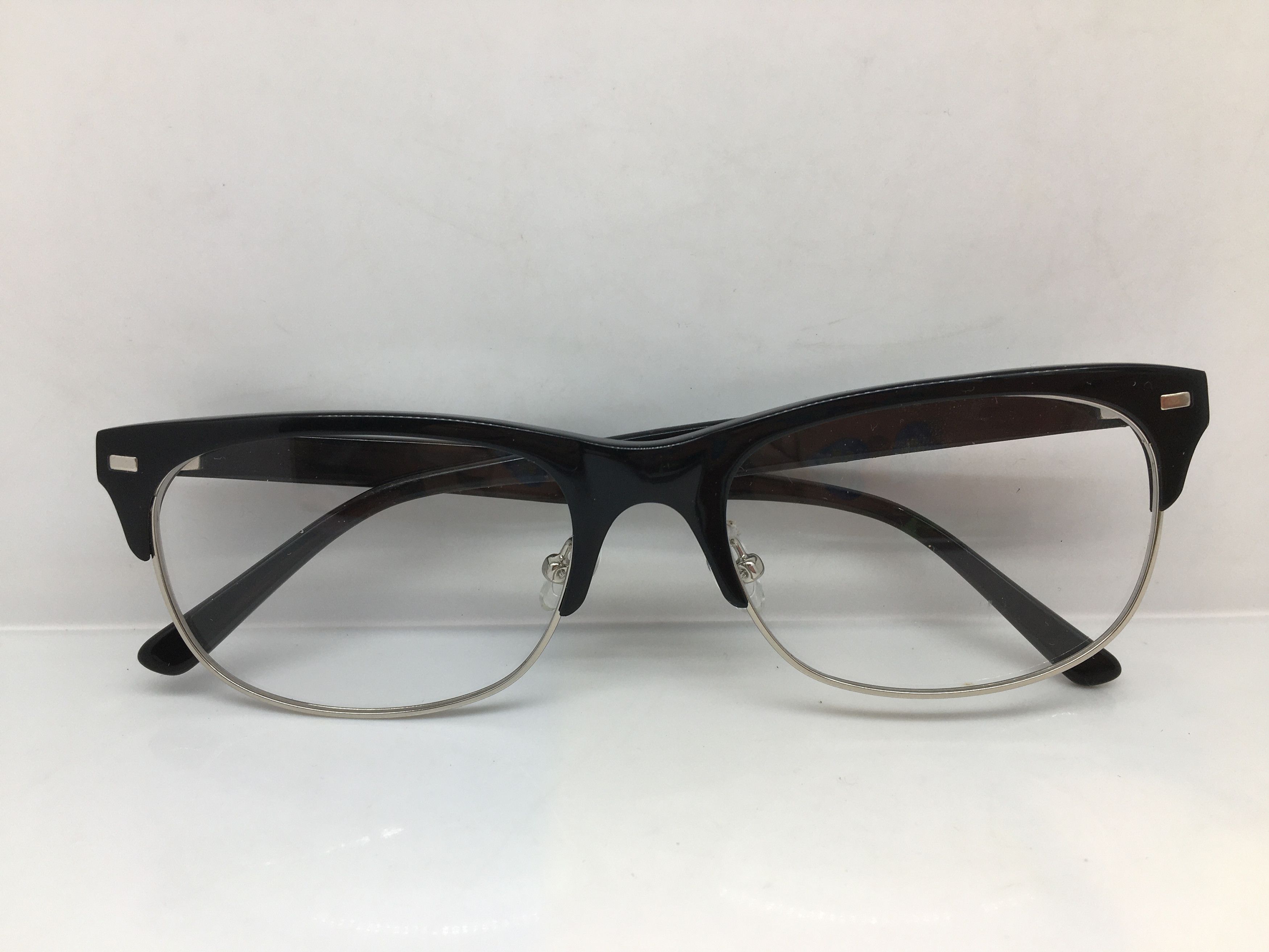 Other Mod Malcolm X Black Silver Eyeglasses Frame Size ONE SIZE - 6 Thumbnail