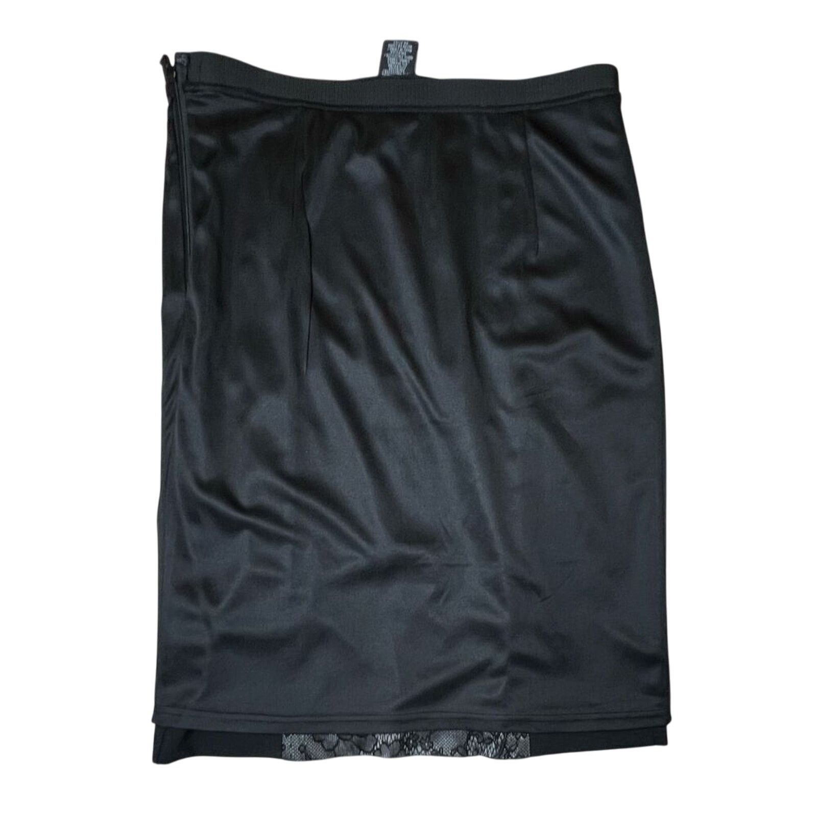 Other Rafaella Black Ponte Lace Insert Straight Pencil Skirt 8 NWT Size 30" / US 8 / IT 44 - 5 Thumbnail