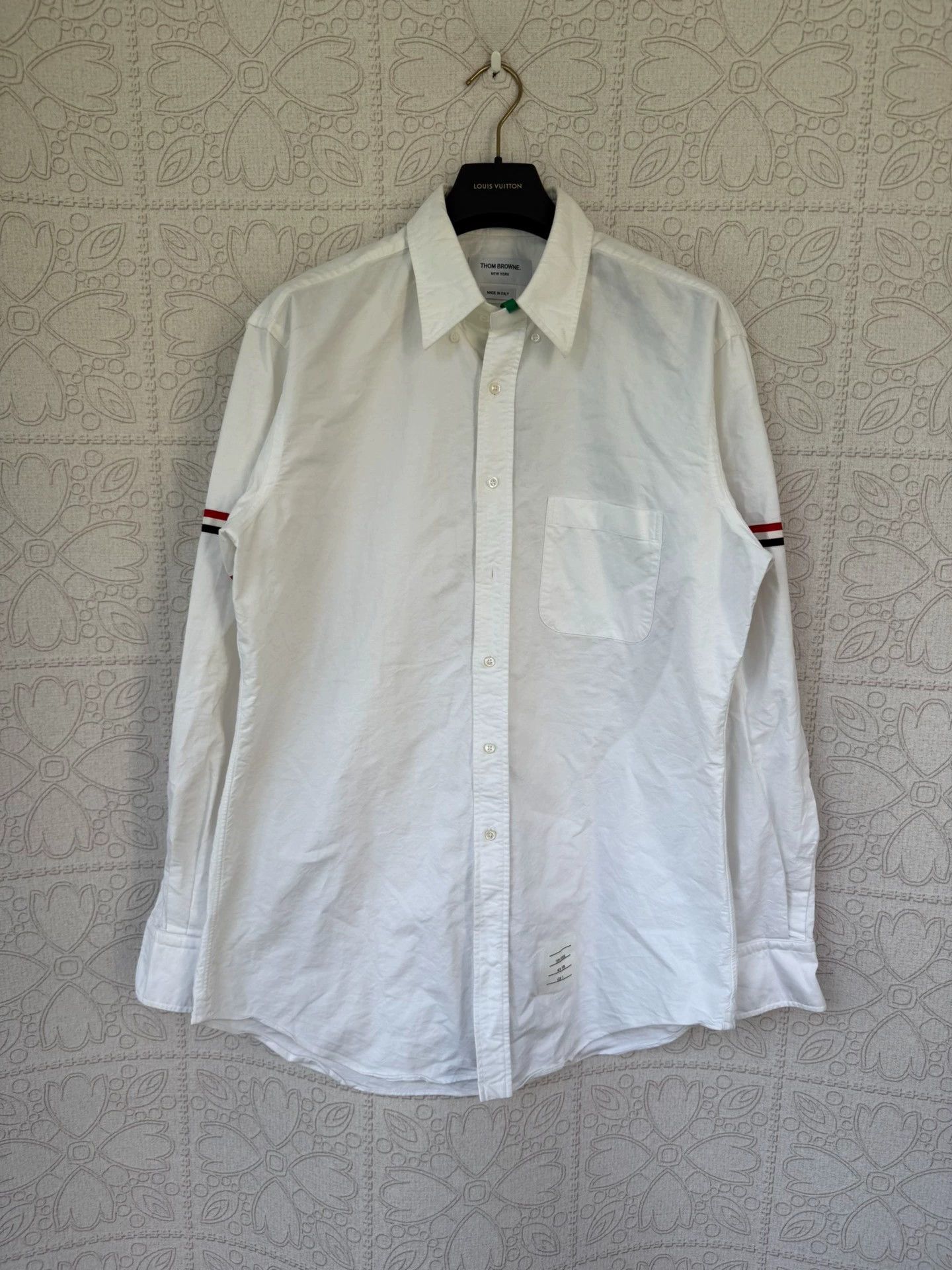 Thom Browne thom browne long sleeve shirt with double stripes Size US M / EU 48-50 / 2 - 1 Thumbnail