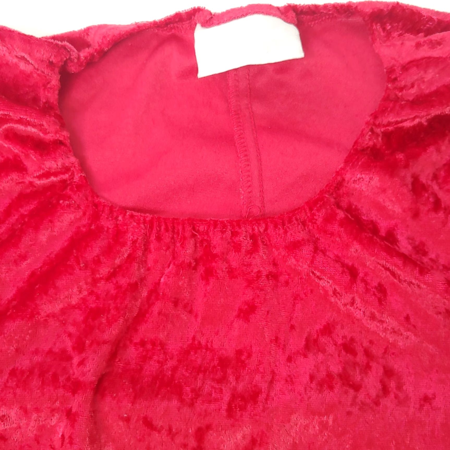 Blair Blair Dress Women Large Red Crushed Velour Maxi Long Sleeve Gothic EUC Size L / US 10 / IT 46 - 7 Thumbnail