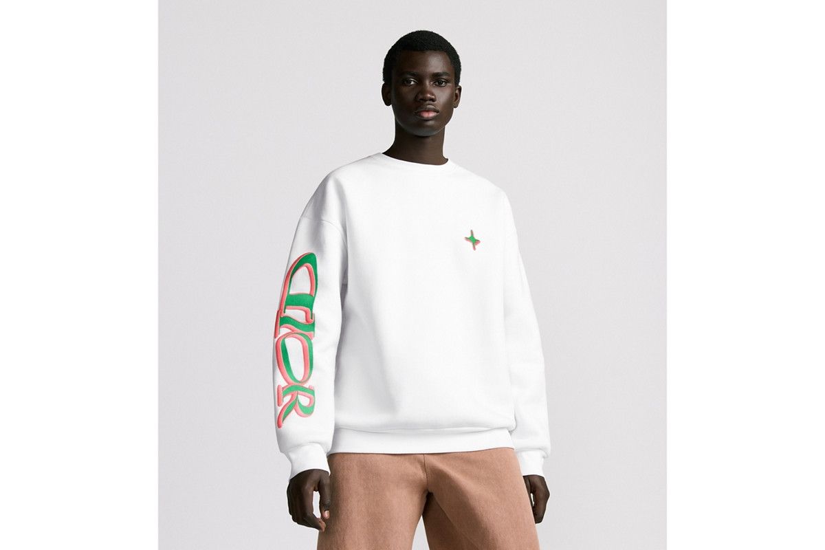 Dior o1bcso1str0326 Lewis Mamilton Sweatshirt in White Size US L / EU 52-54 / 3 - 3 Thumbnail