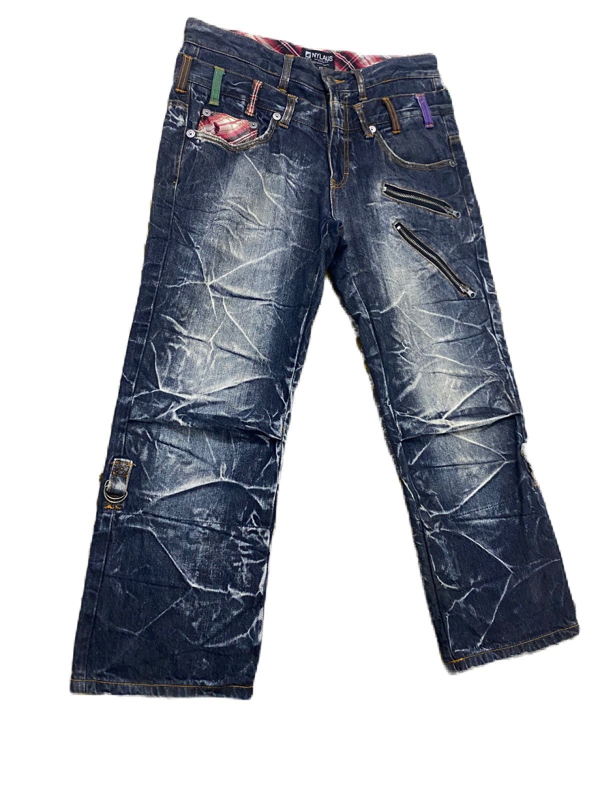 If Six Was Nine NYLAUS ROOT DESIGN DOUBLE WAIST STYLE CROOPED SEDITIONARIES Size US 31 - 4 Thumbnail