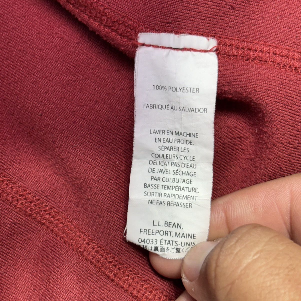 L.L. Bean LL Bean fleece Full zip Sweatshirt Men XL Red Mock Neck Size US XL / EU 56 / 4 - 11 Thumbnail