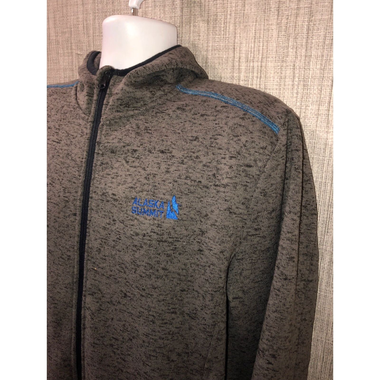 Vintage Ace USA Mens Gray Full Zip Hoodie Size L Size US L / EU 52-54 / 3 - 2 Thumbnail
