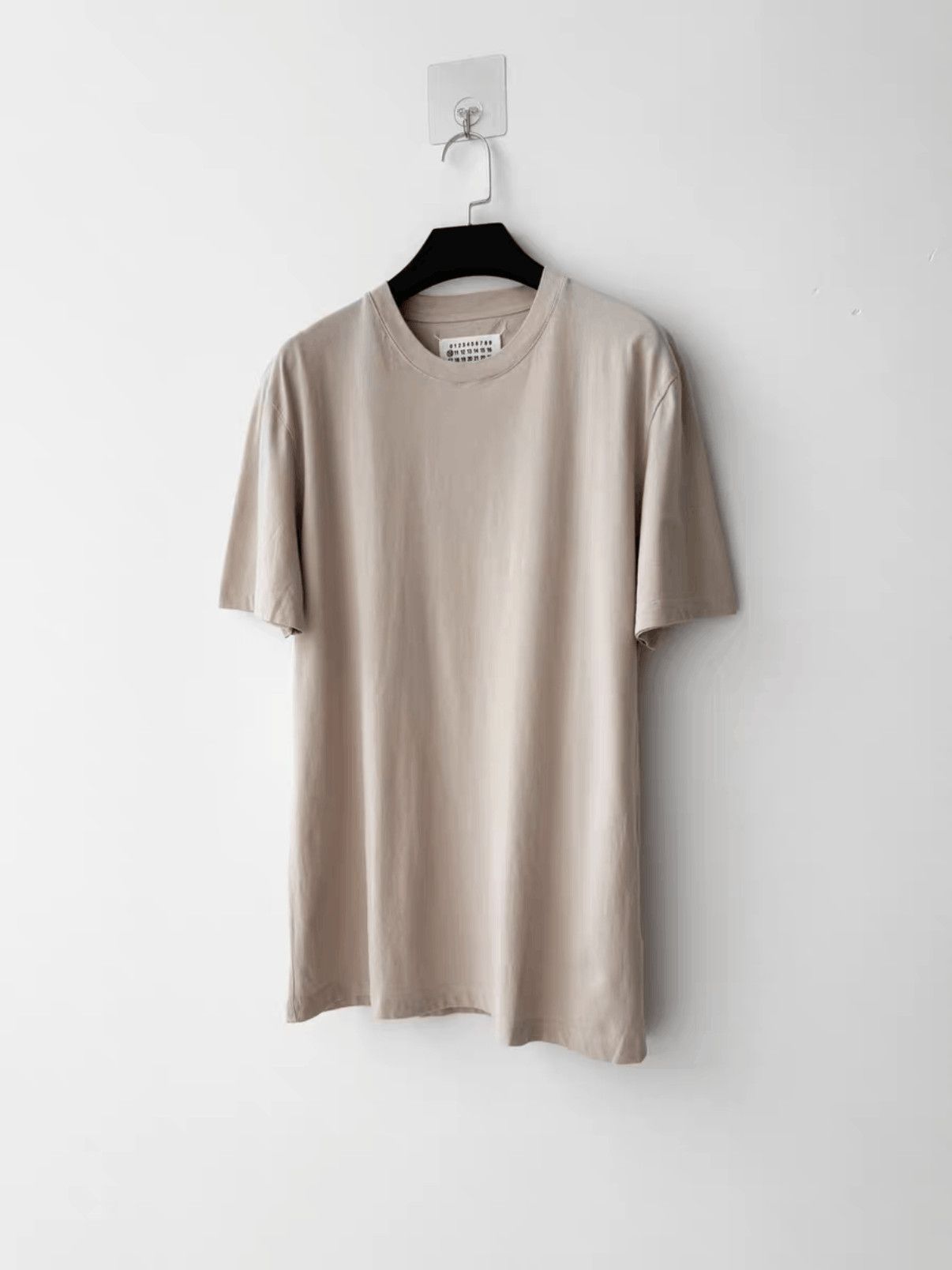 Sz 46 Maison Margiela 18SS Basic off white Tee mojos21561025