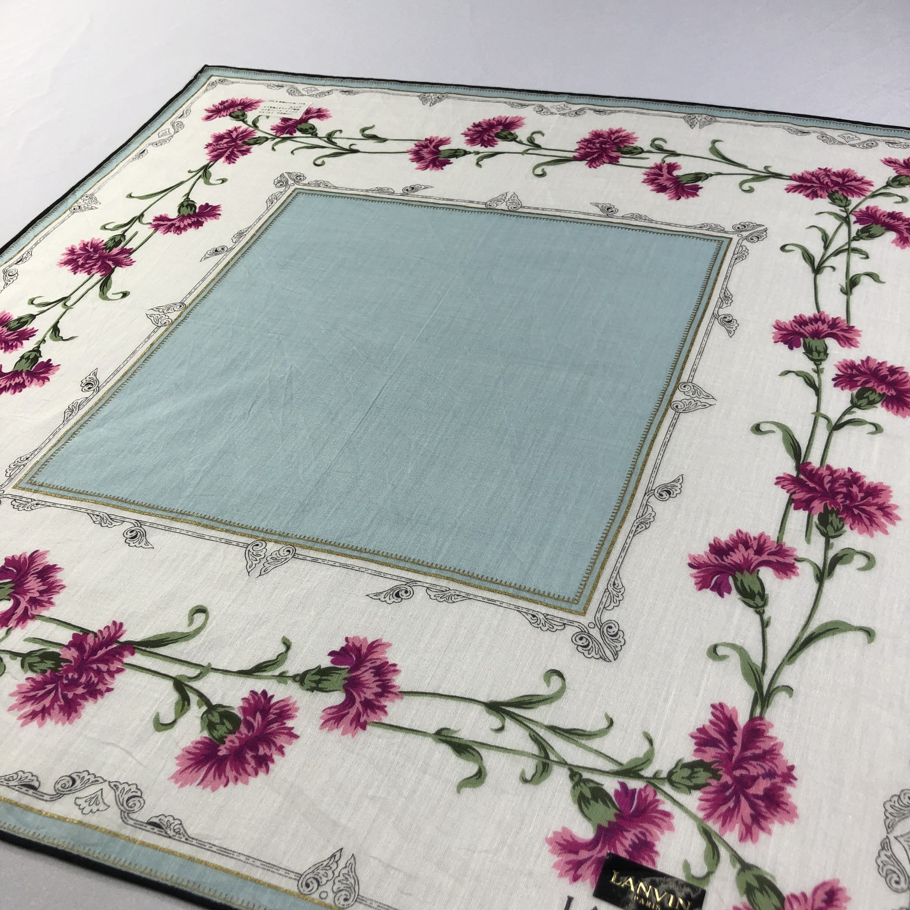 Lanvin Lanvin Floral Handkerchief Neckerchief Bandana H1721 Size ONE SIZE - 3 Thumbnail