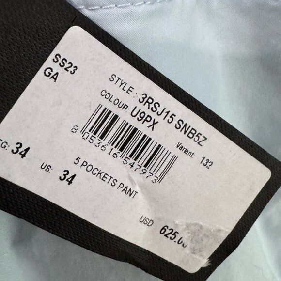 Giorgio Armani Giorgio Armani 5-Pocket Lightweight Trousers Light Blue Men’ Size US 34 / EU 50 - 6 Thumbnail
