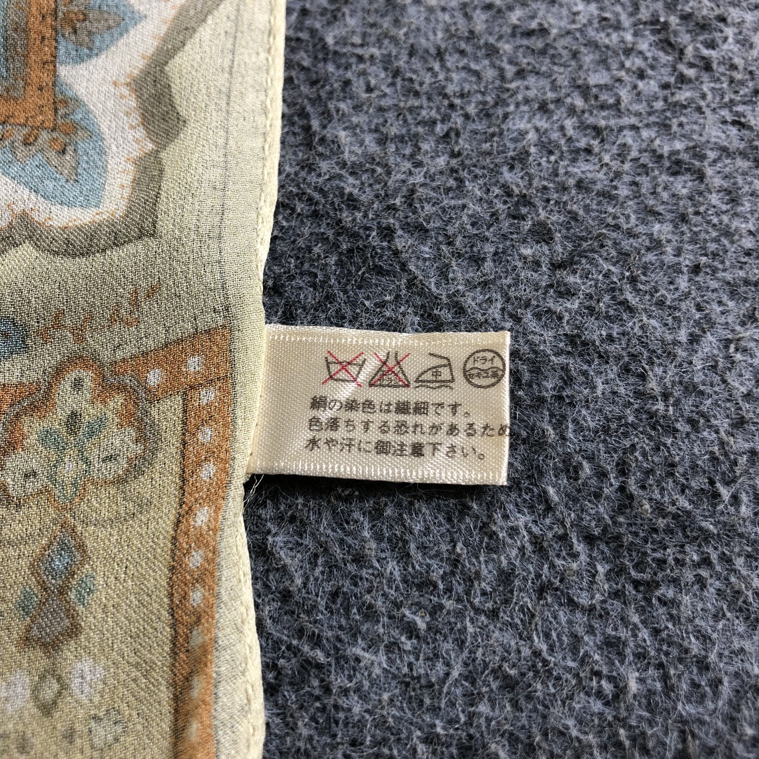Vintage Musee Paisley Silk Stole Scarf Muffler Neckwear V2174 Size ONE SIZE - 6 Thumbnail
