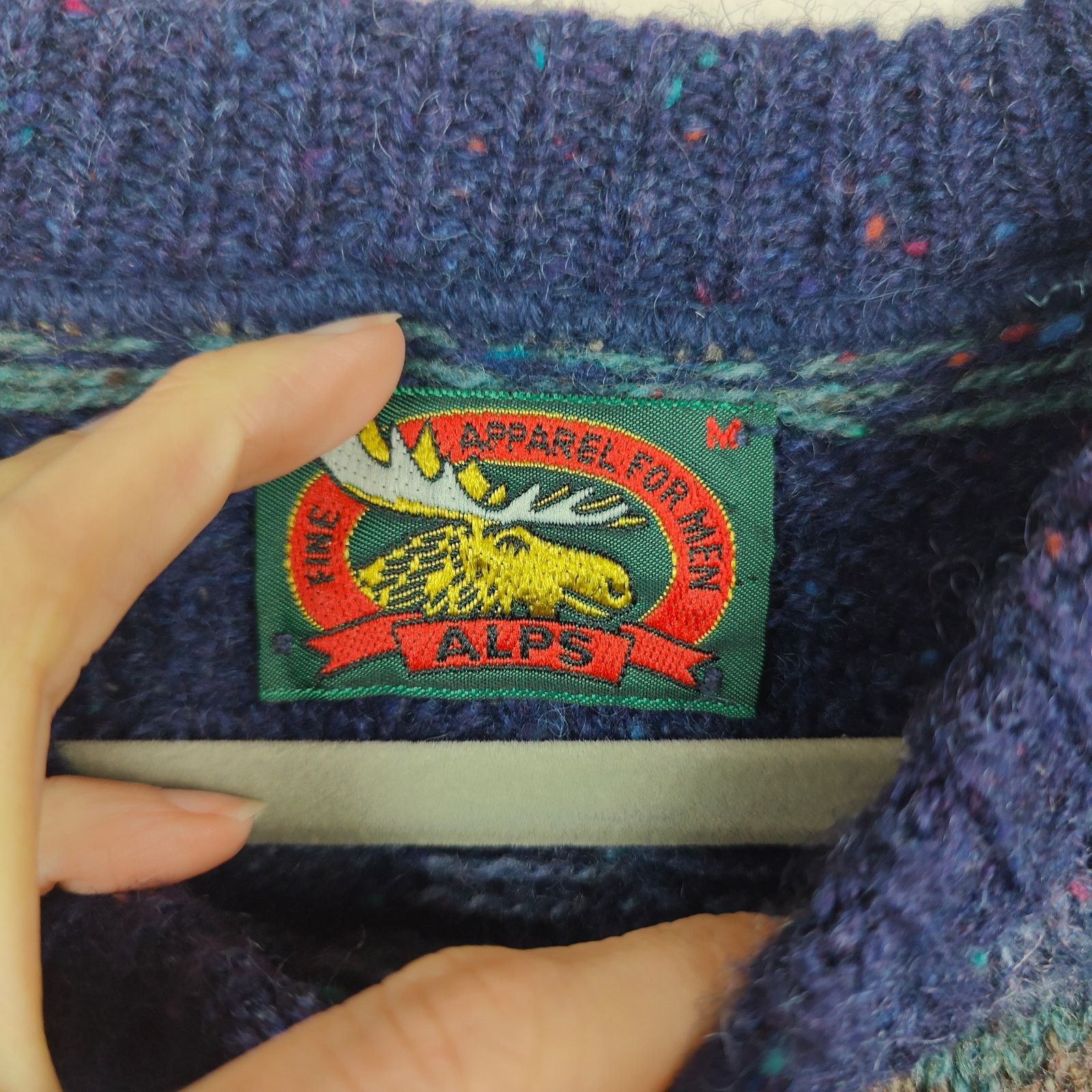 Other Vintage Alps Wool Blend Sweater Mens Medium Knit Size US M / EU 48-50 / 2 - 5 Thumbnail