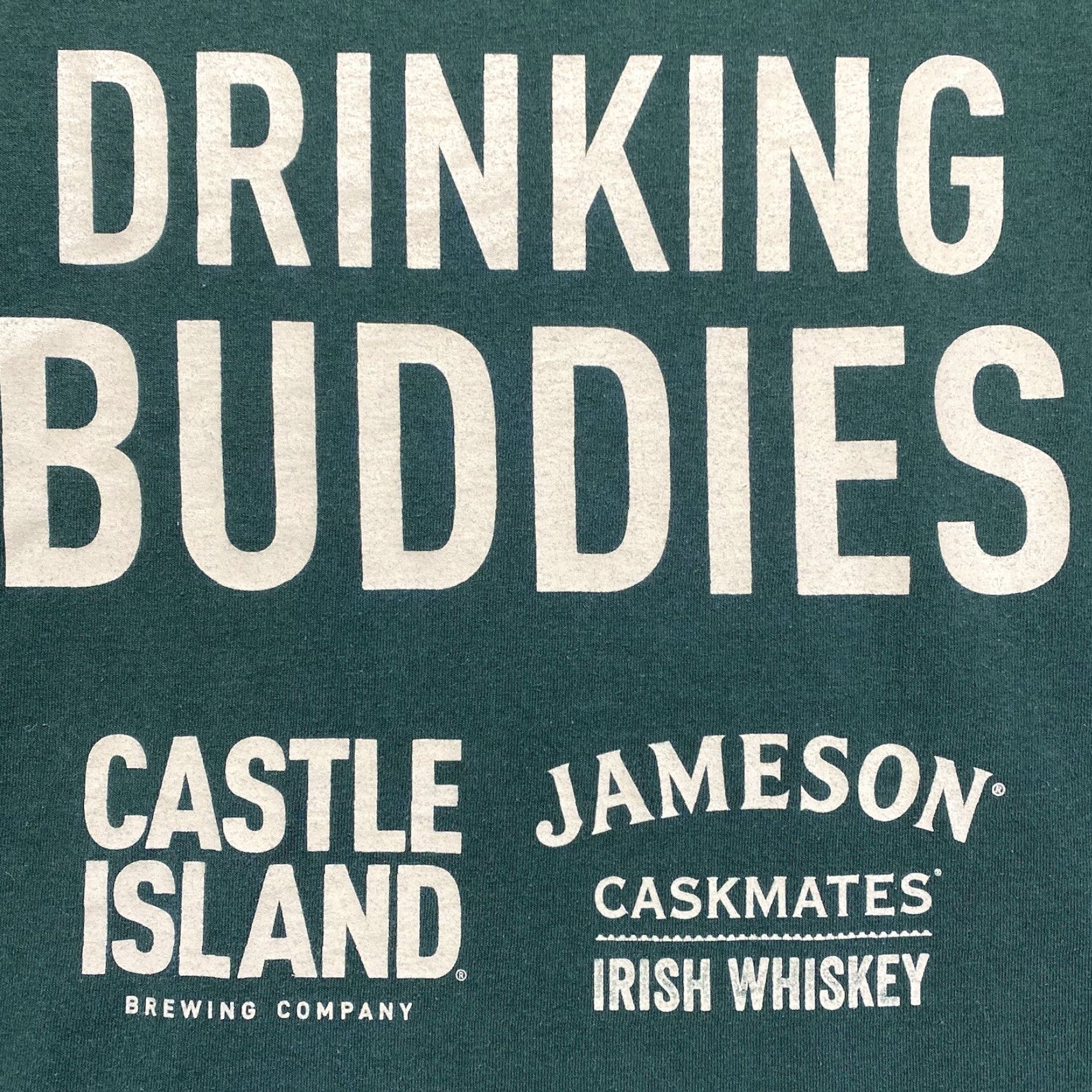 Vintage VINTAGE Jameson Irish Whiskey Promo T-Shirt Mens Medium Green Logo Short Sleeve Crew Neck 90s Style Men’s Shirt Size US M / EU 48-50 / 2 - 2 Thumbnail