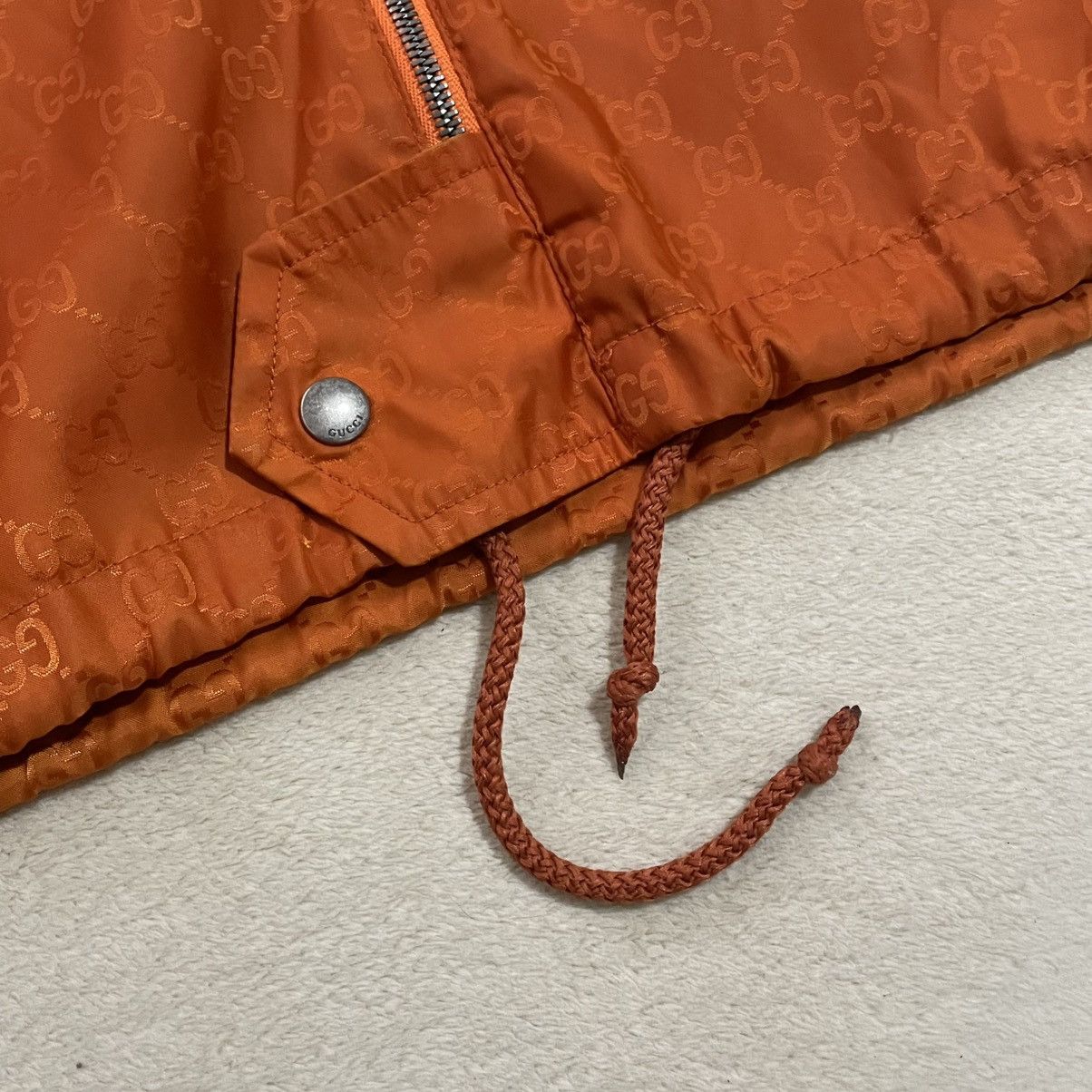 Gucci Gucci GG Monogram Orange Rare Light Jacket Luxury rap y2k Size US M / EU 48-50 / 2 - 8 Thumbnail