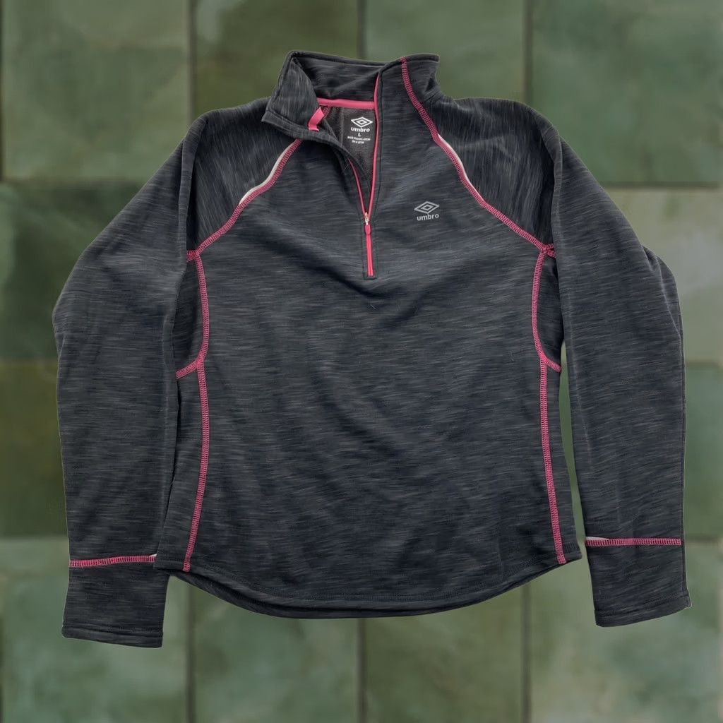 Umbro Umbro Pullover Womens Large Gray Pink Athletic Athleisure Size L / US 10 / IT 46 - 1 Thumbnail