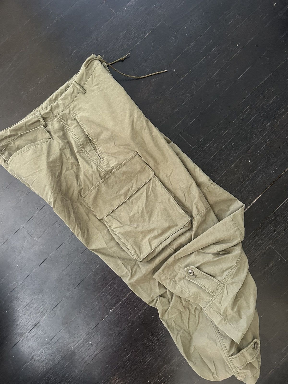 Vintage Army green baggy cargos wide leg Size US 30 / EU 46 - 3 Thumbnail