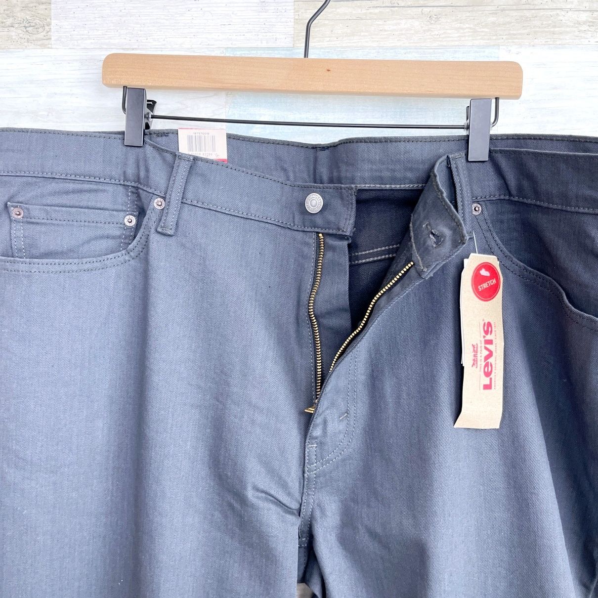 Levi's Levis 541 Big & Tall Athletic Fit Jeans Gray Mens 46x30 Size US 44 / EU 60 - 3 Thumbnail