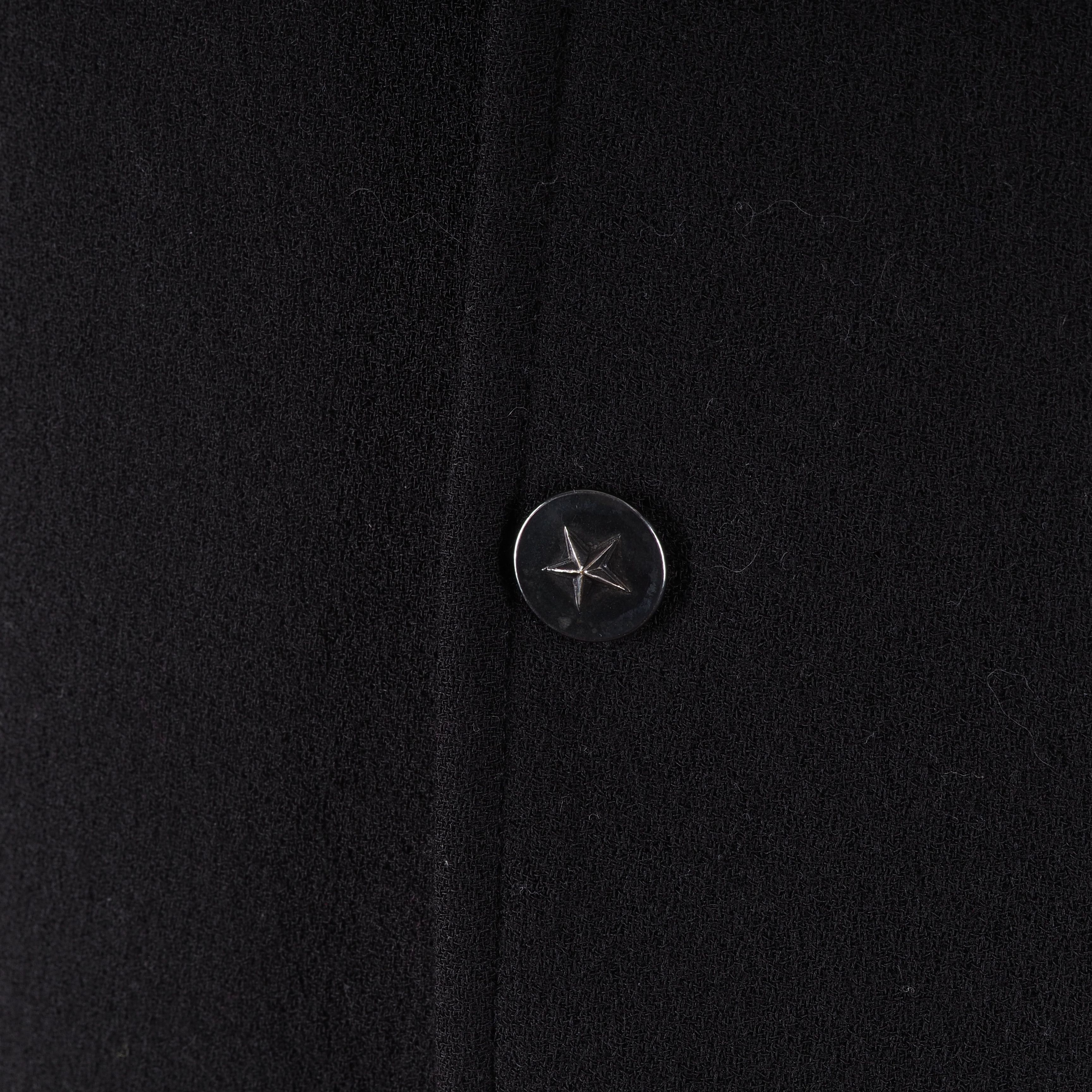 Thierry Mugler × Vintage Thierry Mugler Vintage Wool Black Sport Coat Blazer Jacket Size 40R - 5 Thumbnail