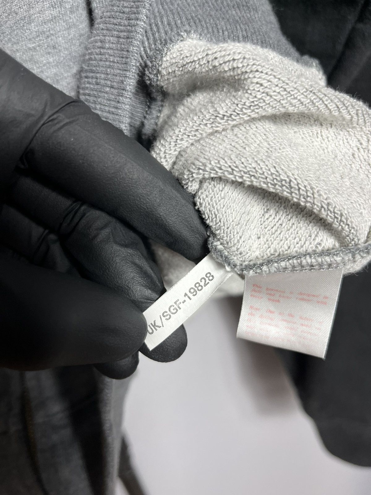 YVES SAINT LAURENT ZIP-THROUGH SWEATSHIRT Grey Cotton