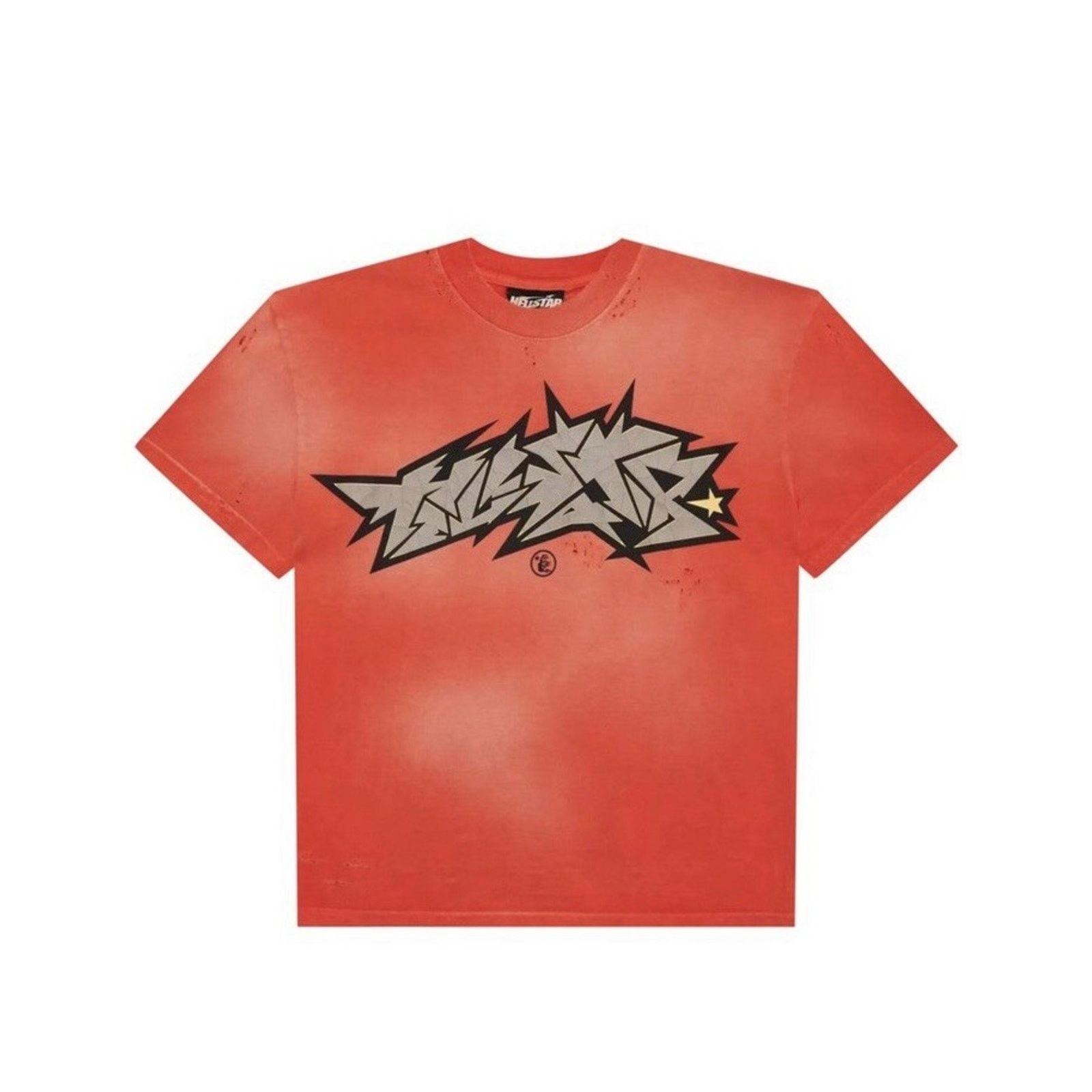 HELLSTAR Size XL - Hellstar Crack Print Faded Distressed NEW Size US XL / EU 56 / 4 - 1 Thumbnail