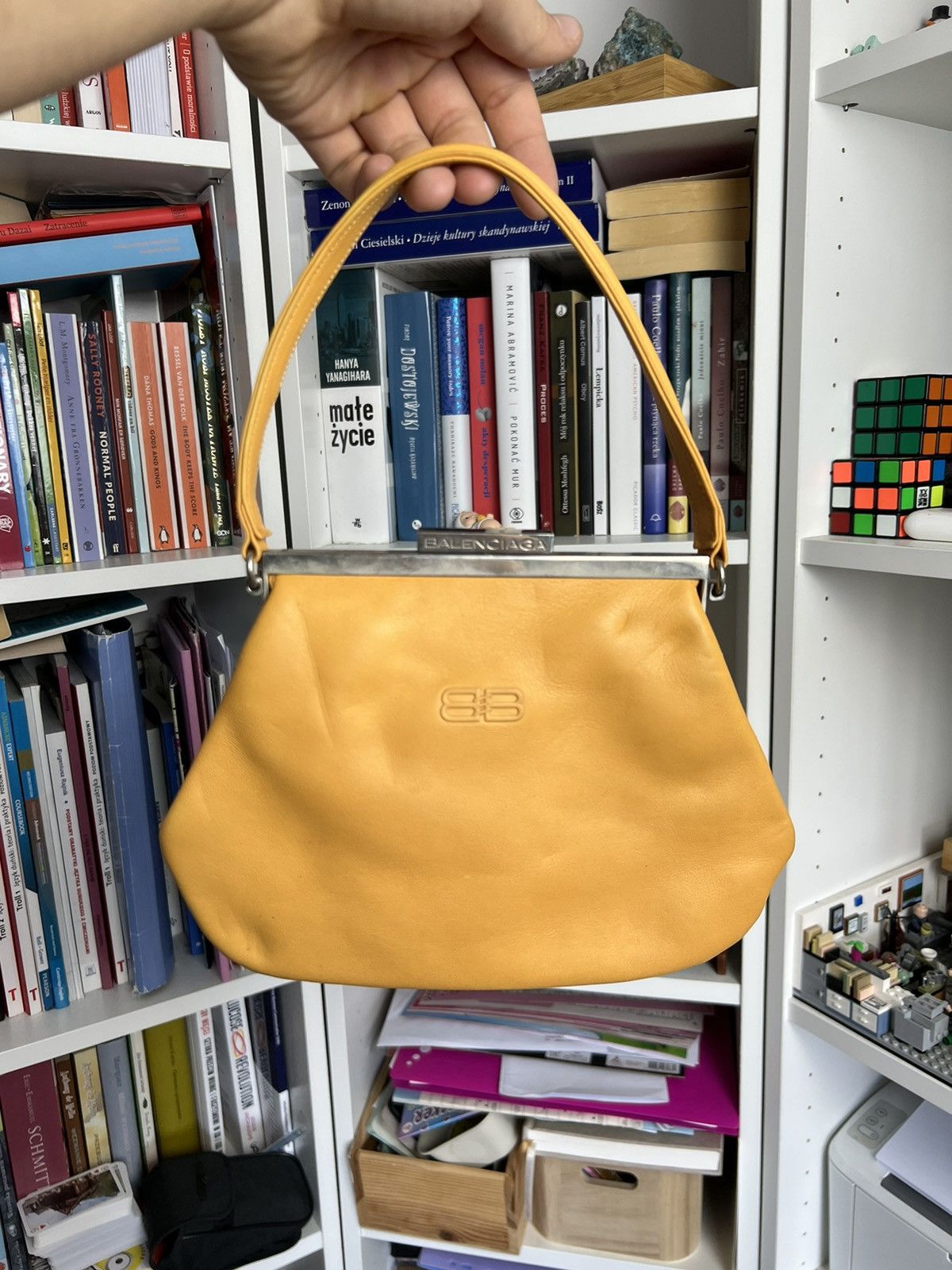 Balenciaga × Designer × Vintage Vintage y2k Balenciaga BB logo leather handbag designer 90s Size ONE SIZE - 1 Thumbnail
