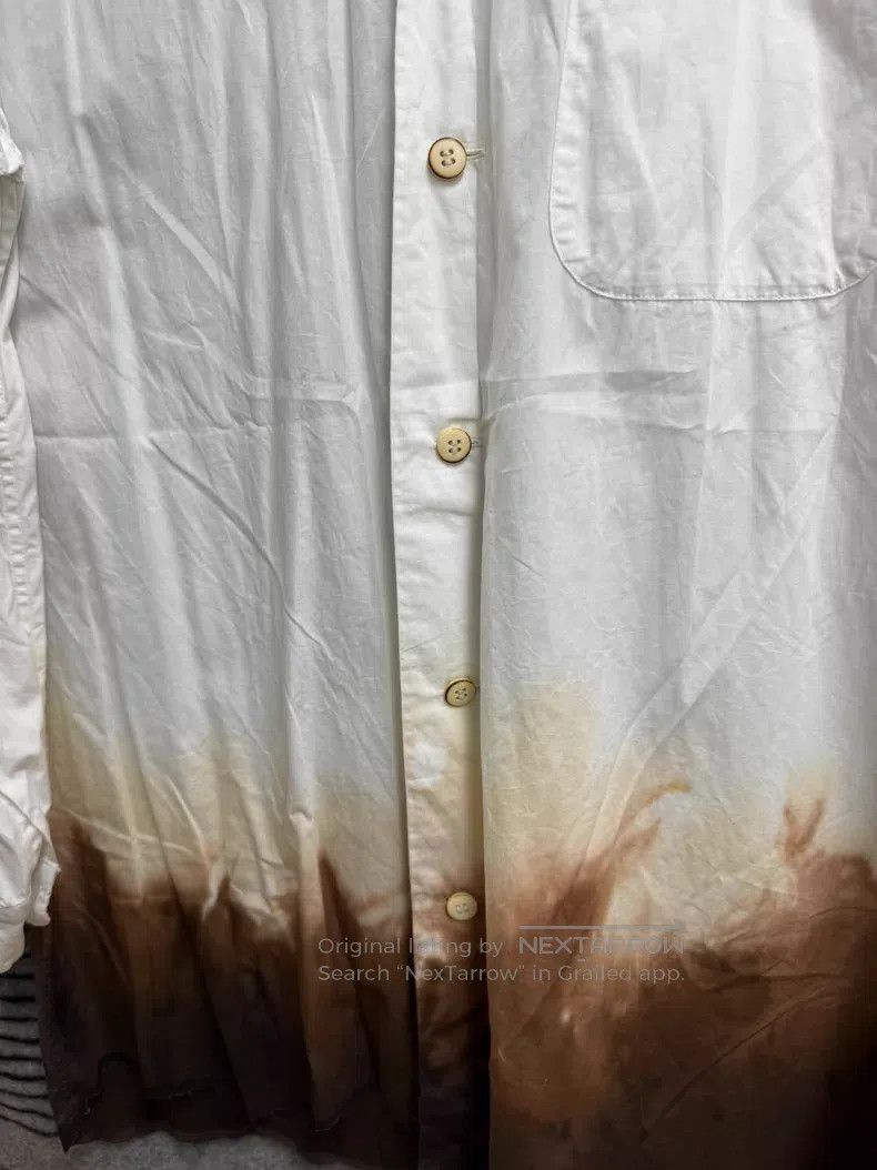 Issey Miyake Issey Miyake Loose Stand Collar Shirt with Fire Pattern Size US M / EU 48-50 / 2 - 7 Thumbnail