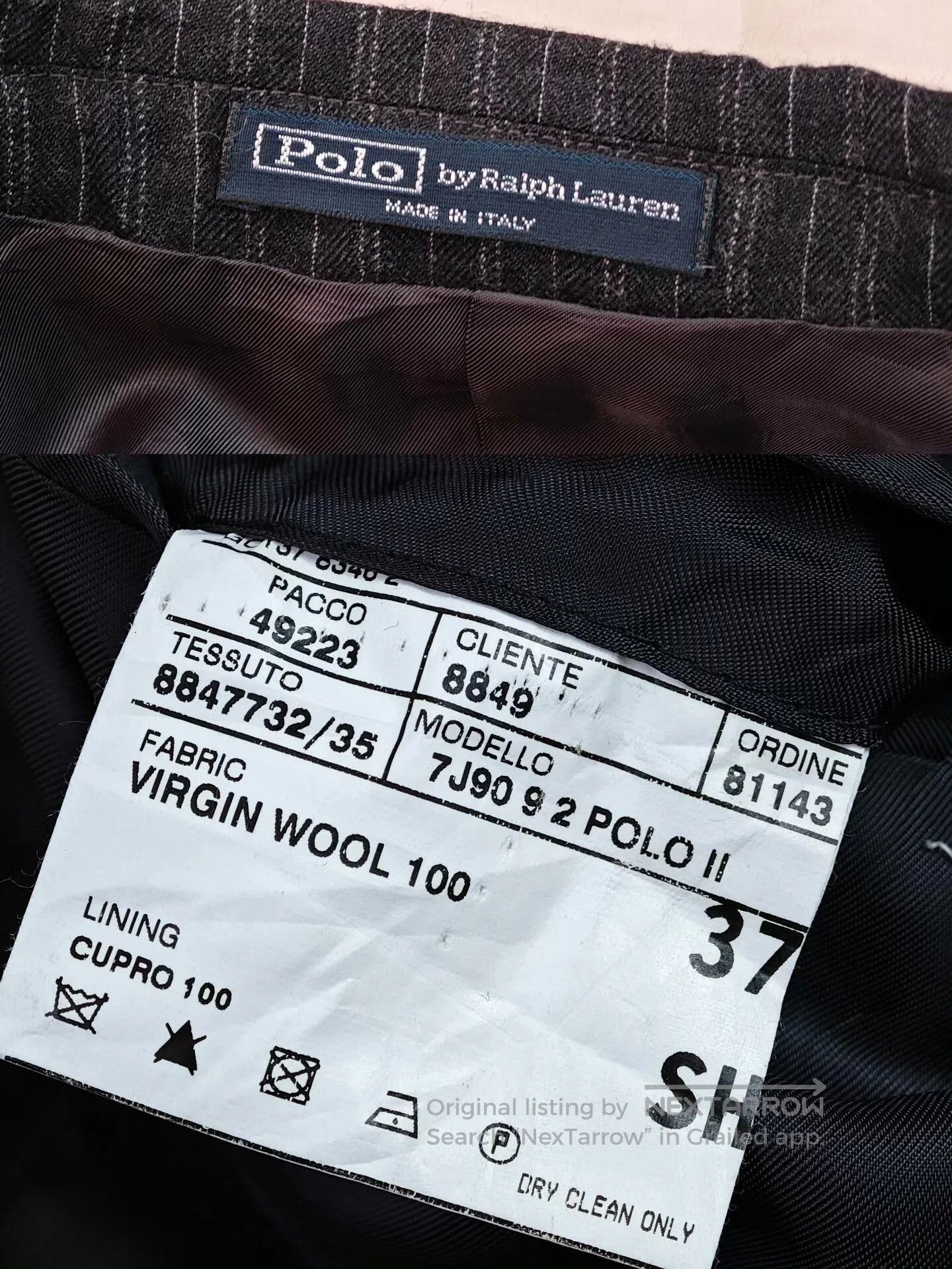 Polo Ralph Lauren Ralph Lauren Italian Wool Suit Jacket. Size US S / EU 44-46 / 1 - 9 Thumbnail