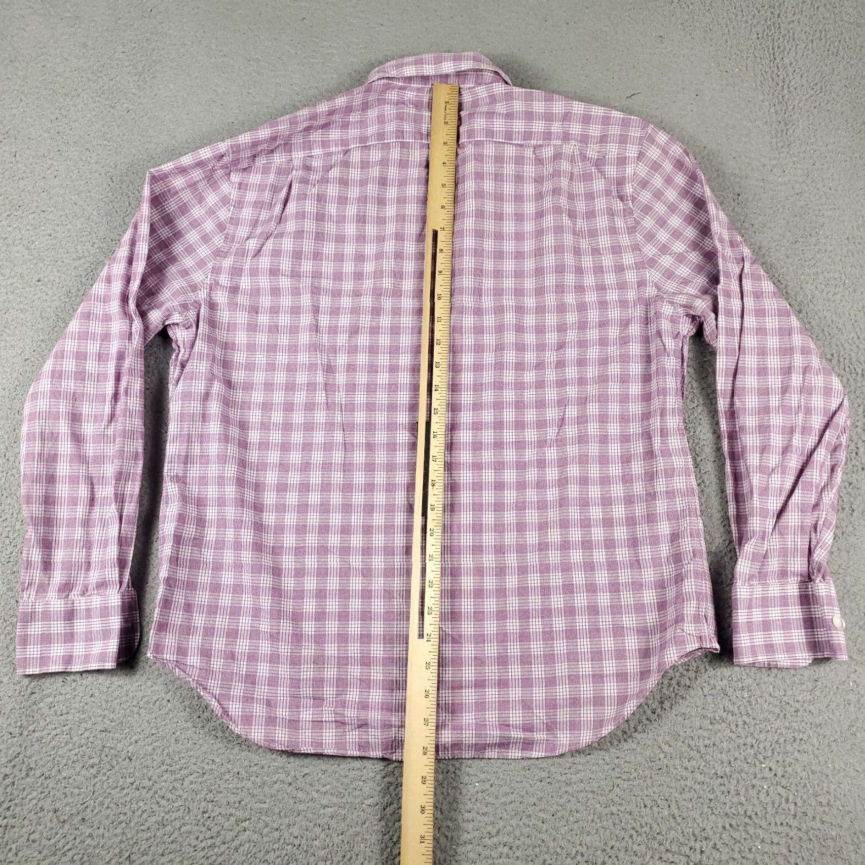 Bonobos VINTAGE Bonobos Shirt Mens Large Purple Plaid Button-Up Long Sleeve Size US L / EU 52-54 / 3 - 3 Thumbnail