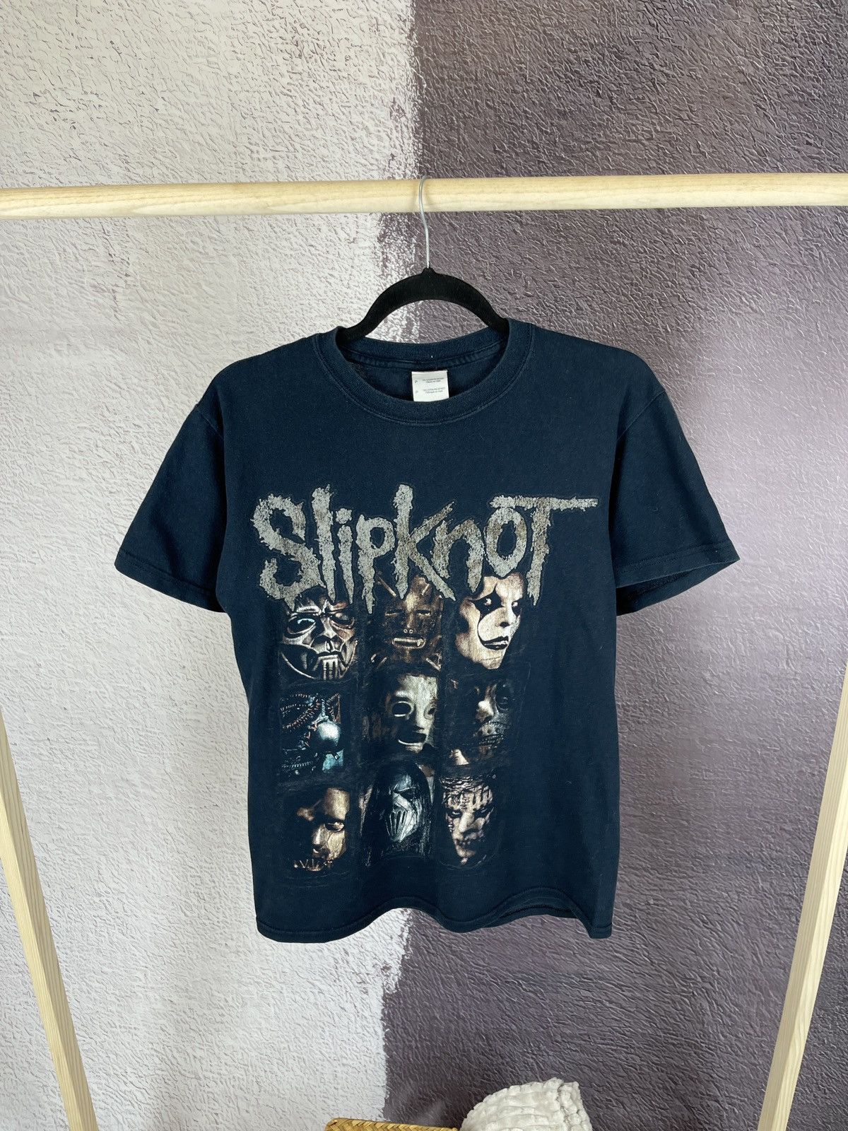 Band Tees Slipknot vintage y2k faces portrait big logo tee shirt Size US S / EU 44-46 / 1 - 1 Thumbnail