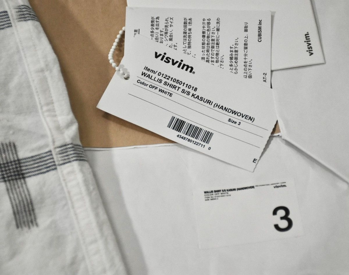 Visvim Visvim 22ss Wallis Shirt Kasuri（Handwoven） Size US L / EU 52-54 / 3 - 2 Thumbnail