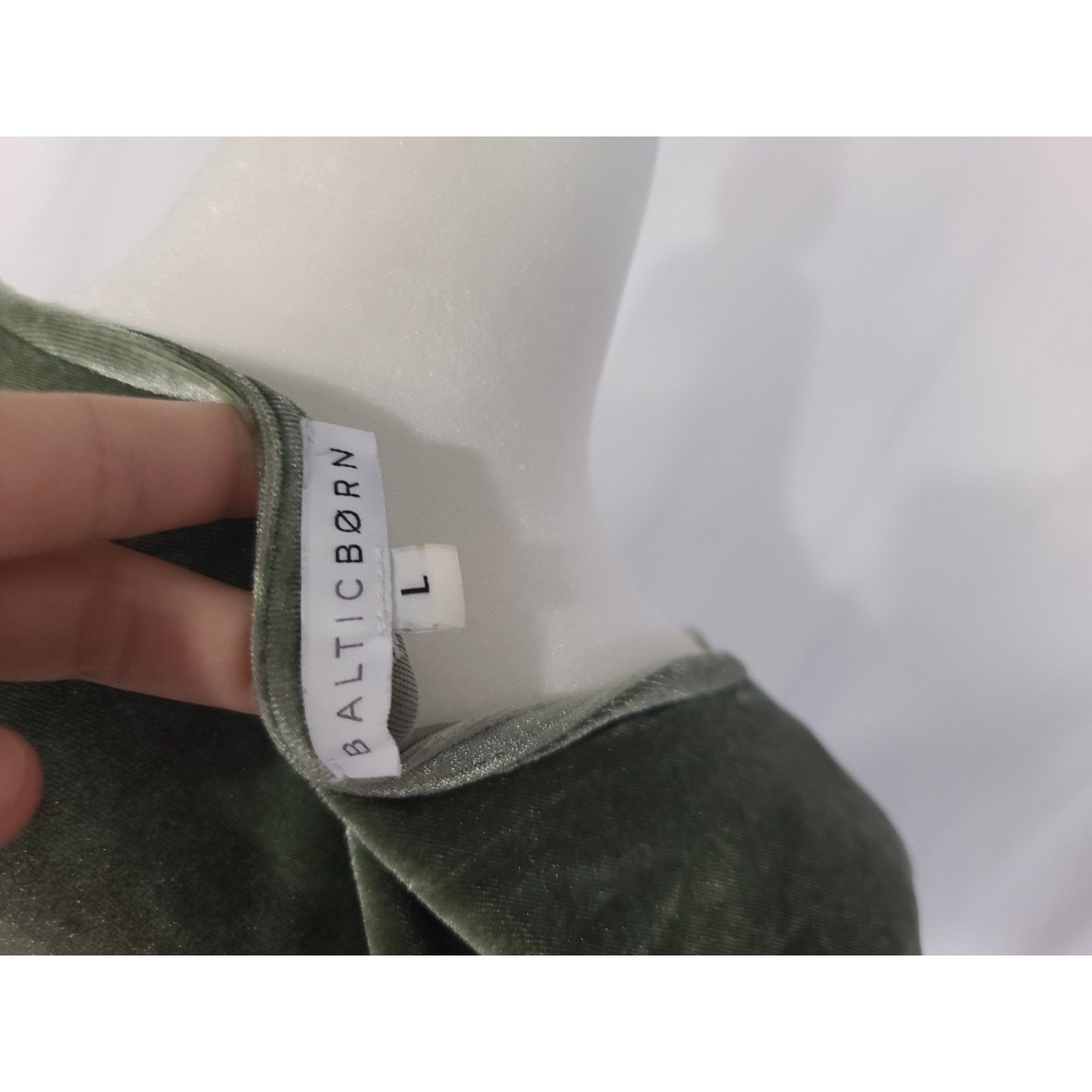 Other Baltic Born Womens Sage Green Velvet Megan Wrap Maxi Dress L Size L / US 10 / IT 46 - 8 Thumbnail
