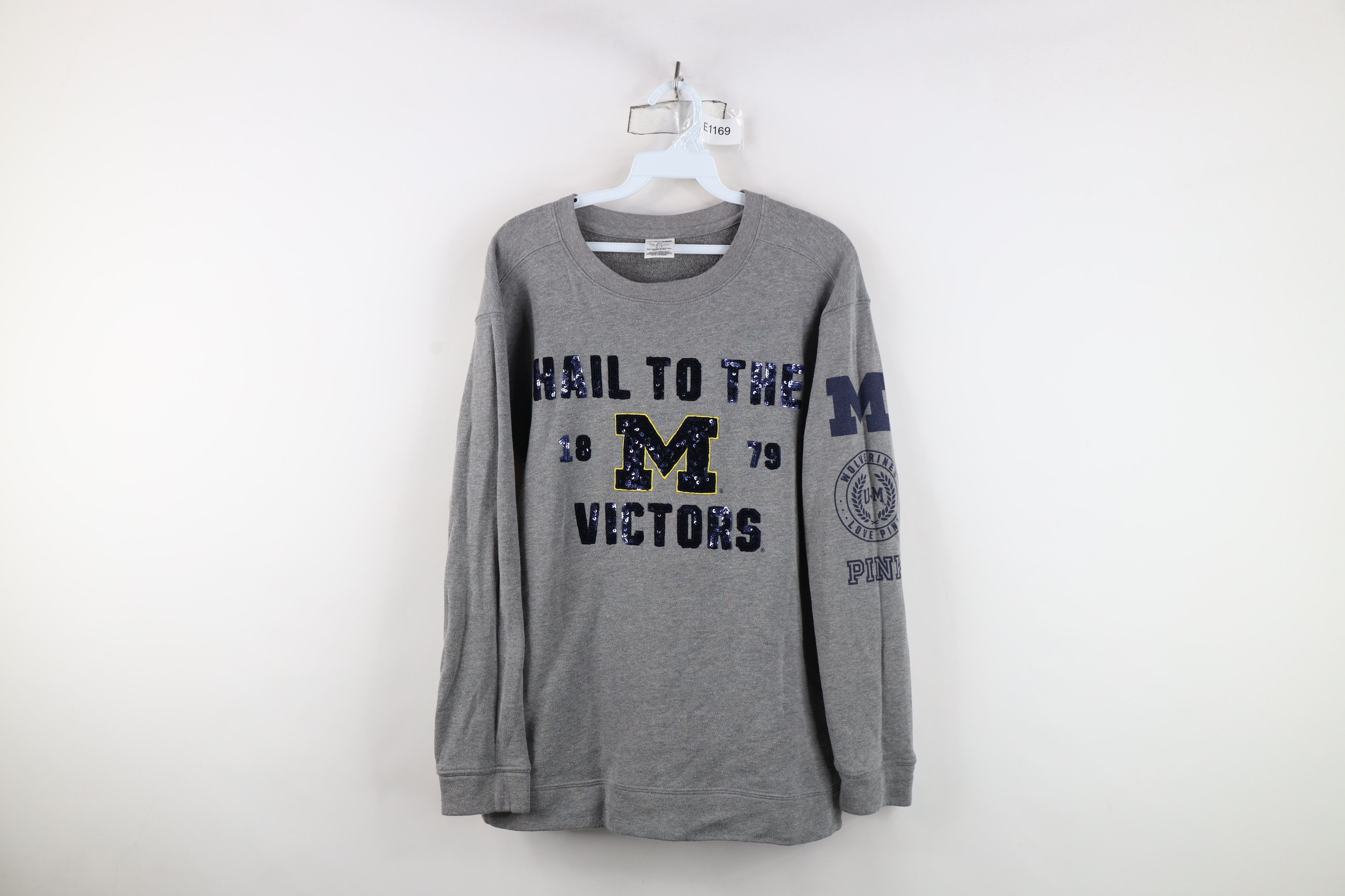 Pink Pink Victorias Secret University of Michigan Sweatshirt Size S / US 4 / IT 40 - 1 Thumbnail