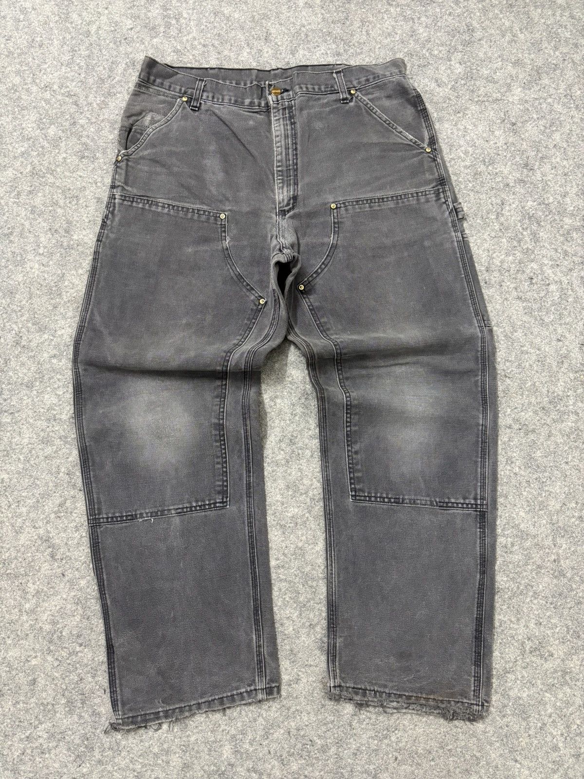 Carhartt 90s Vintage B01BLK Carhartt double knee denim Size US 38 / EU 54 - 1 Thumbnail