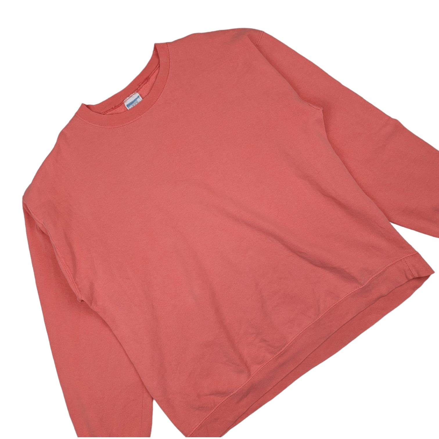 Vintage Vintage 90's CHEETAH Plain Peach Jumper Sweatshirt Size US L / EU 52-54 / 3 - 2 Thumbnail