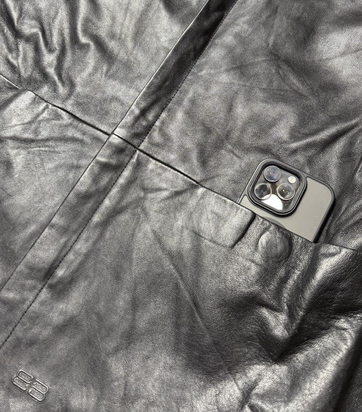 Balenciaga Balenciaga - Nicholas Ghesquière Zip-up leather jacket Size US L / EU 52-54 / 3 - 10 Thumbnail