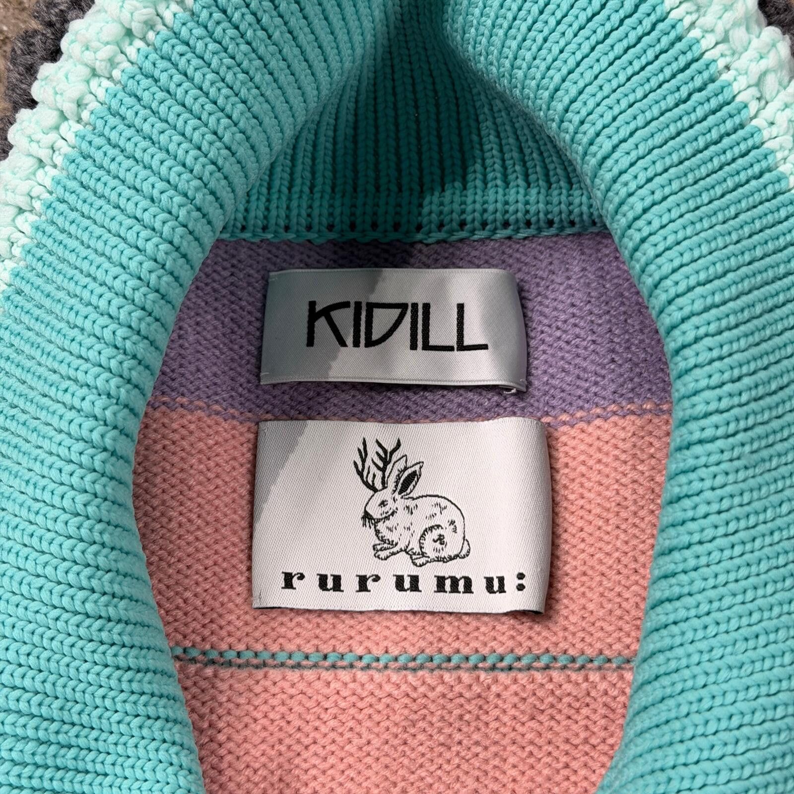 KIDILL Kidill X Rurumu Distressed Knit Polo Shirt Size US XXL / EU 58 / 5 - 9 Thumbnail
