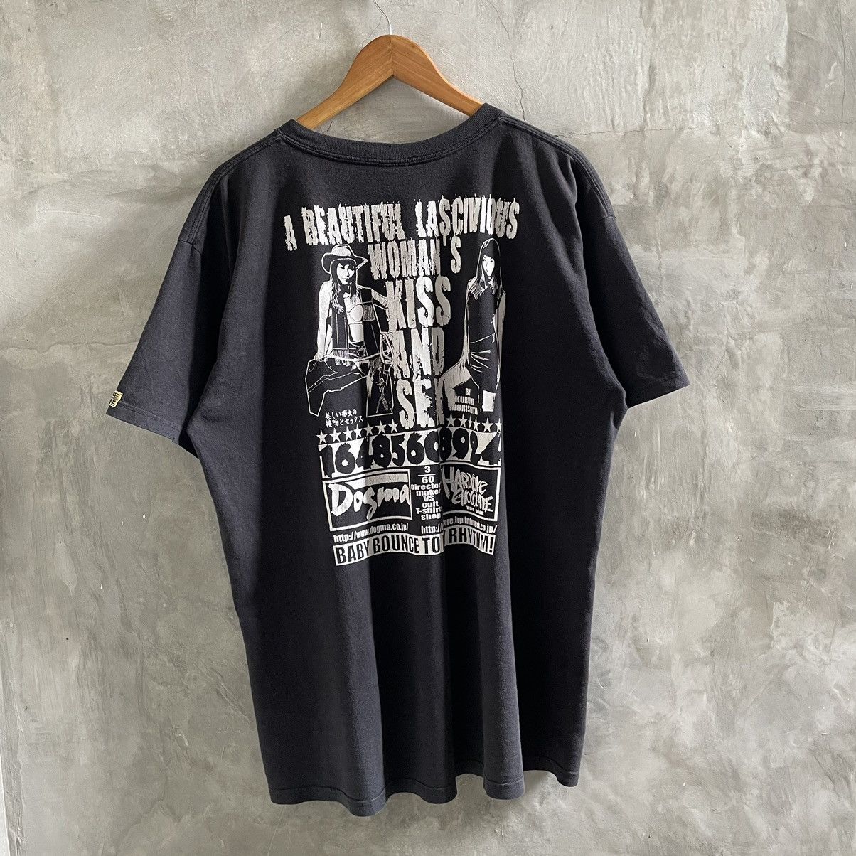Hysteric Glamour × Japanese Brand Hardcore Chocolate X Dogma pornography films washed black Size US XL / EU 56 / 4 - 1 Thumbnail