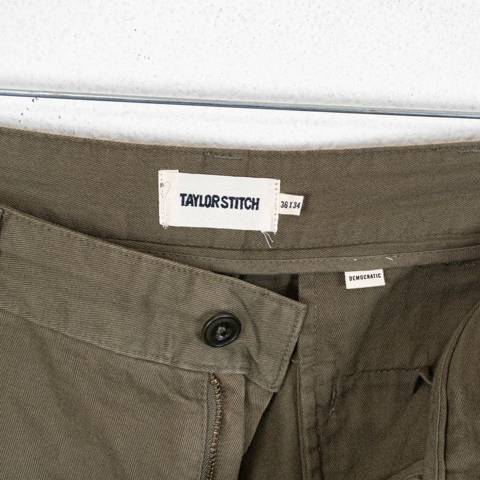 Taylor Stitch Taylor Stitch The Democratic Foundation Pants Olive 36x34 Size US 36 / EU 52 - 8 Thumbnail