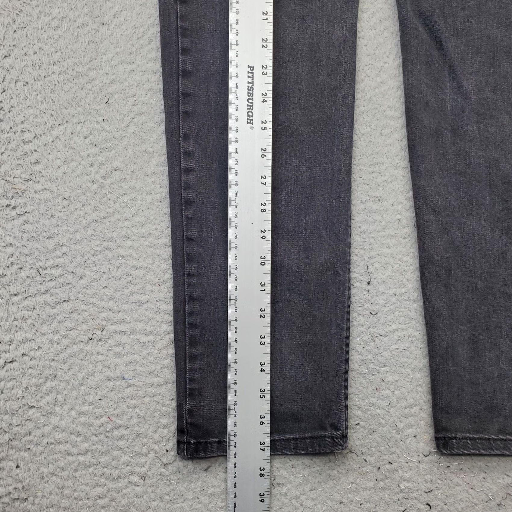 Levi's Levi's 502 Jeans Mens 33 Black Denim Stretch Comfort 5-Pocket Regular Straight Size US 33 - 3 Thumbnail