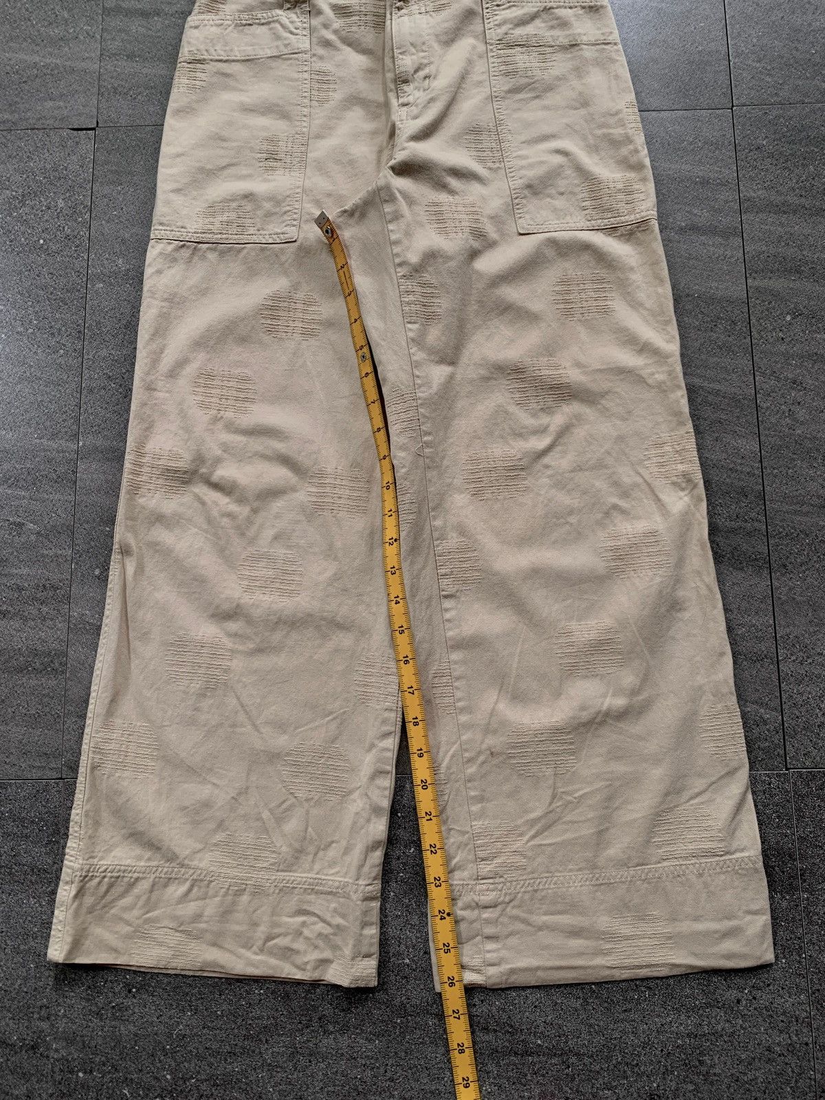 Issey Miyake FREE TAX! Plantation Scratches Effect Relaxed Pants Size US 31 - 15 Thumbnail