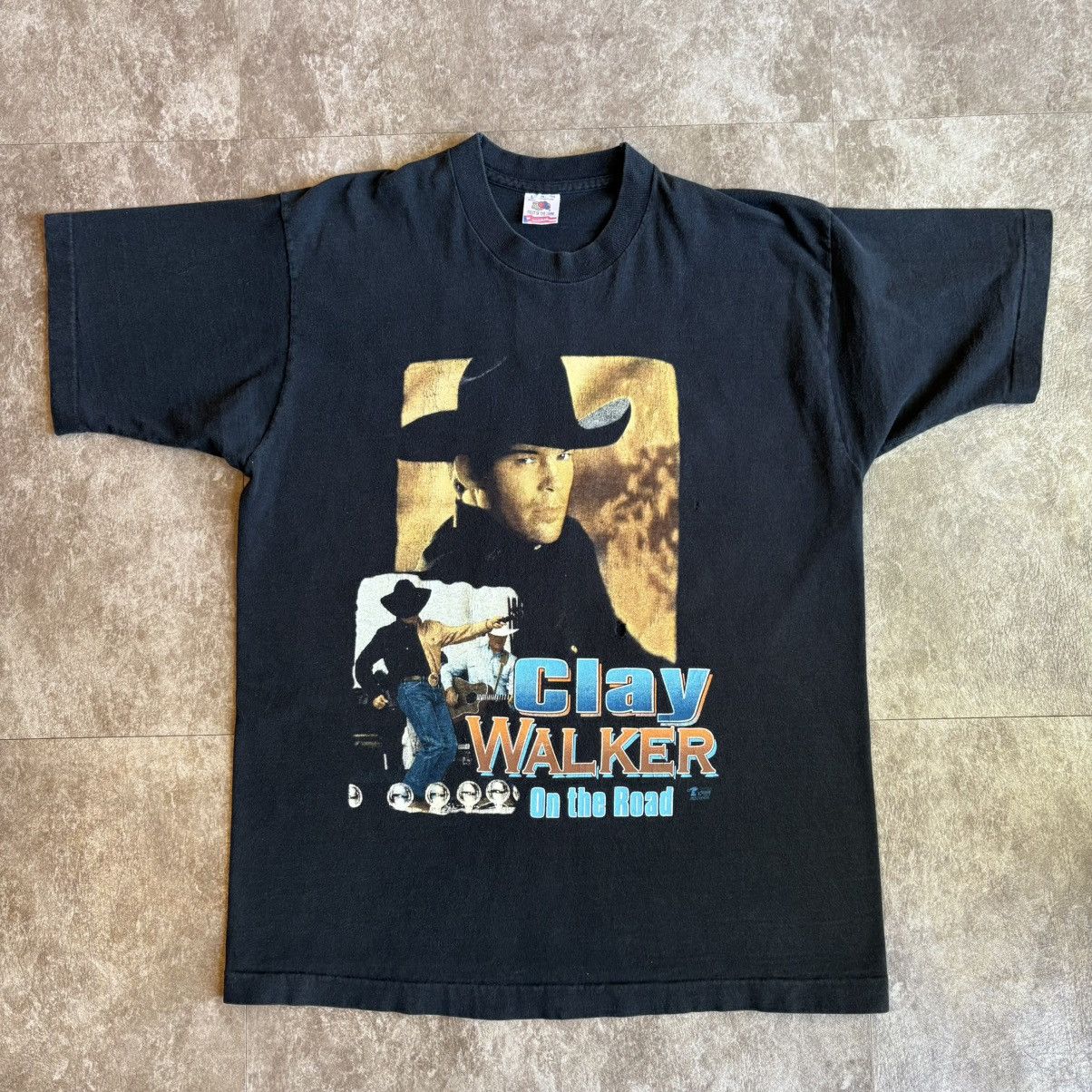 Vintage Vintage Clay Walker Who Needs You Baby Country Band T Shirt Size US L / EU 52-54 / 3 - 3 Thumbnail
