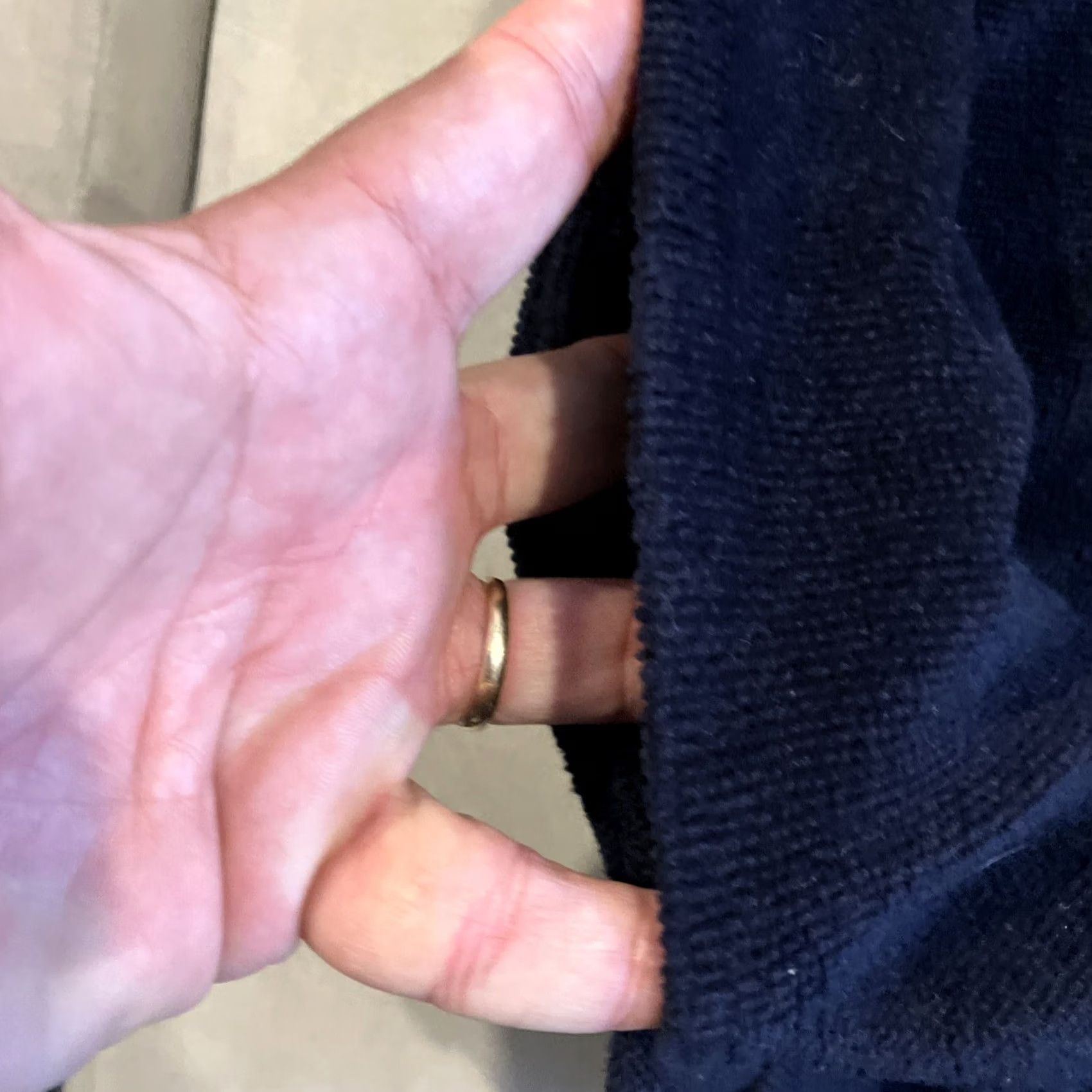 CLOT VINTAGE Straight Down Terry Cloth Navy Pullover Golf Sweater Men XXL Size US XXL / EU 58 / 5 - 4 Thumbnail