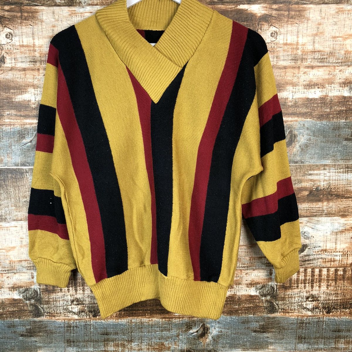 Vintage Japanese Brand Yellow Knitwear #A1634 Size M / US 6-8 / IT 42-44 - 7 Thumbnail