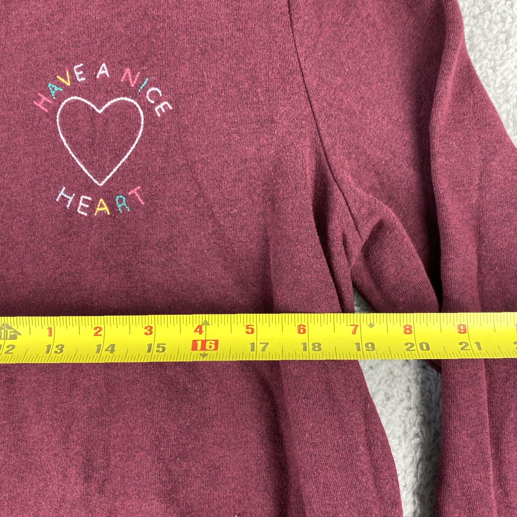 Old Navy Old Navy Women's Athletic Hooded Sweatshirt Sz L Burgundy Fleece Pullover Fall Spring Summer Winter Size L / US 10 / IT 46 - 7 Thumbnail