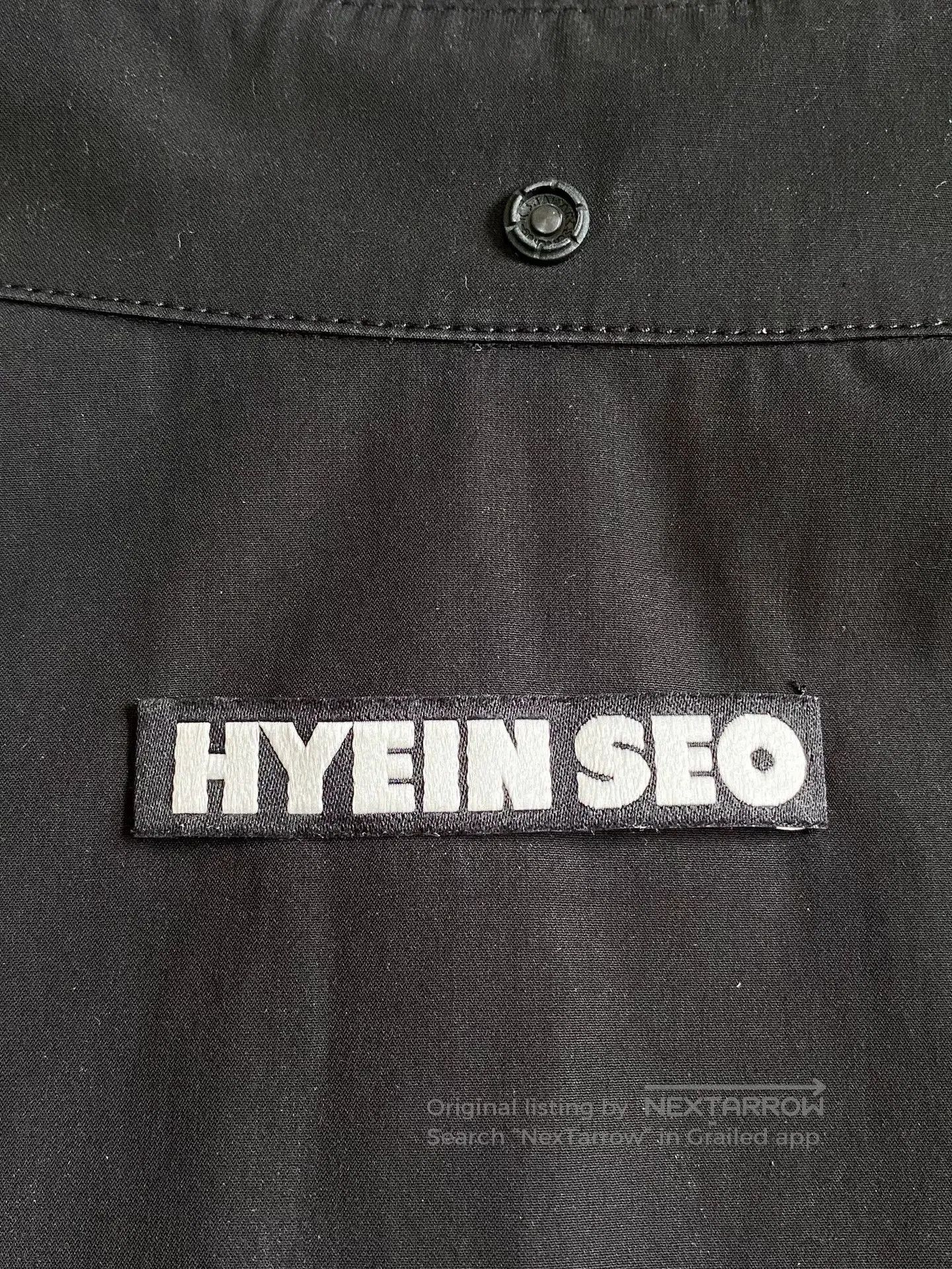 Hyein Seo black pocket shirt with hidden buttons. Size US M / EU 48-50 / 2 - 5 Thumbnail